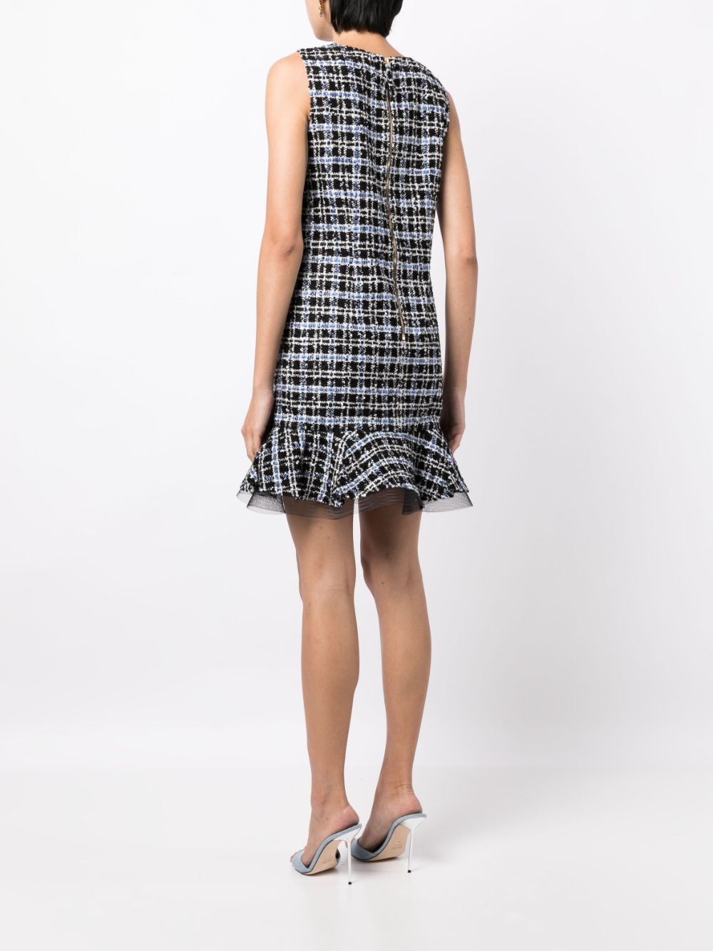 ruffle tweed shift minidress - 4