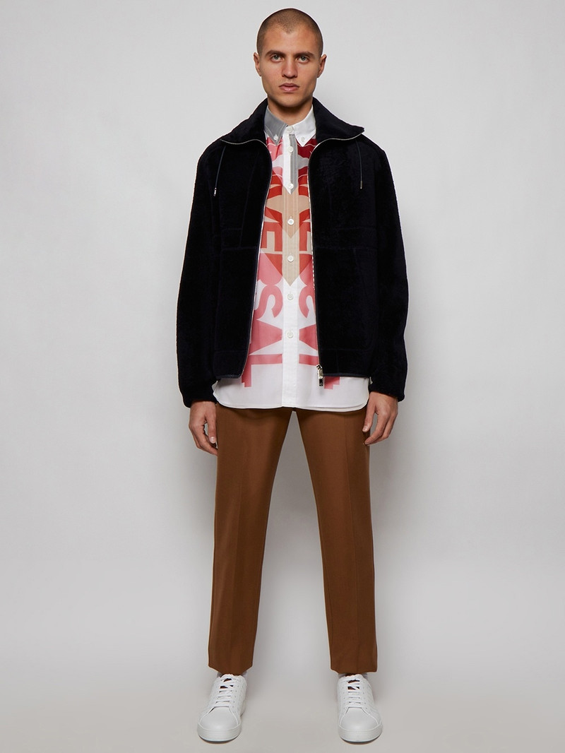 Berluti Classic Zip-up Jacket Cold Night Blue outlook