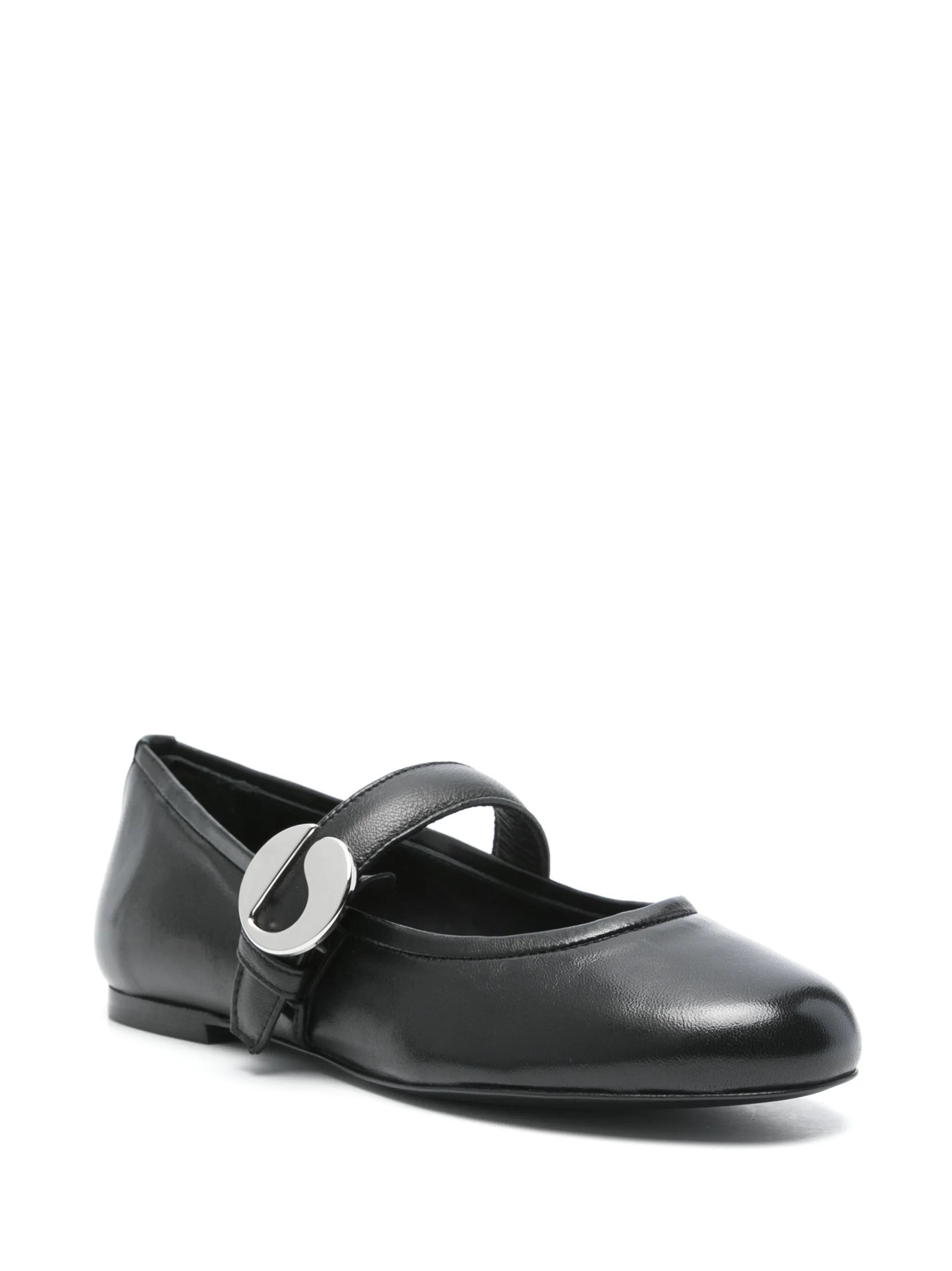 Leather Ballet Flats - 3