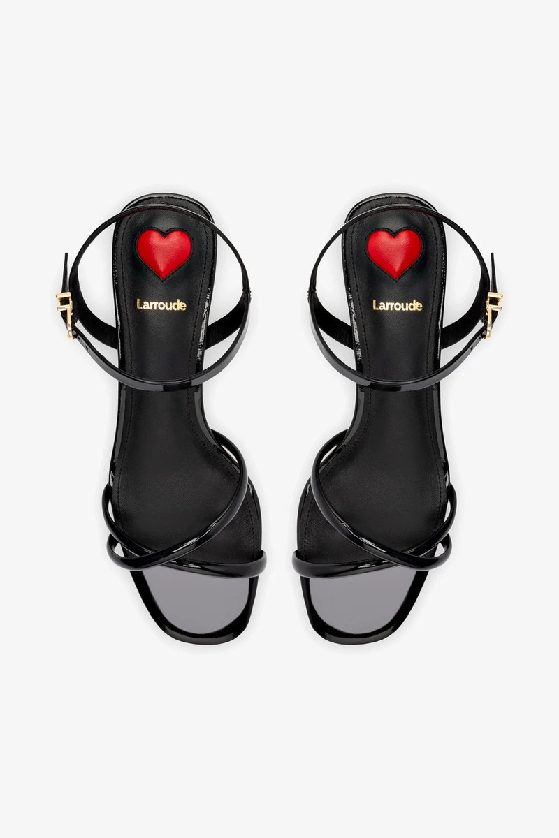 Charlotte Sandal In Black Patent Leather 3
