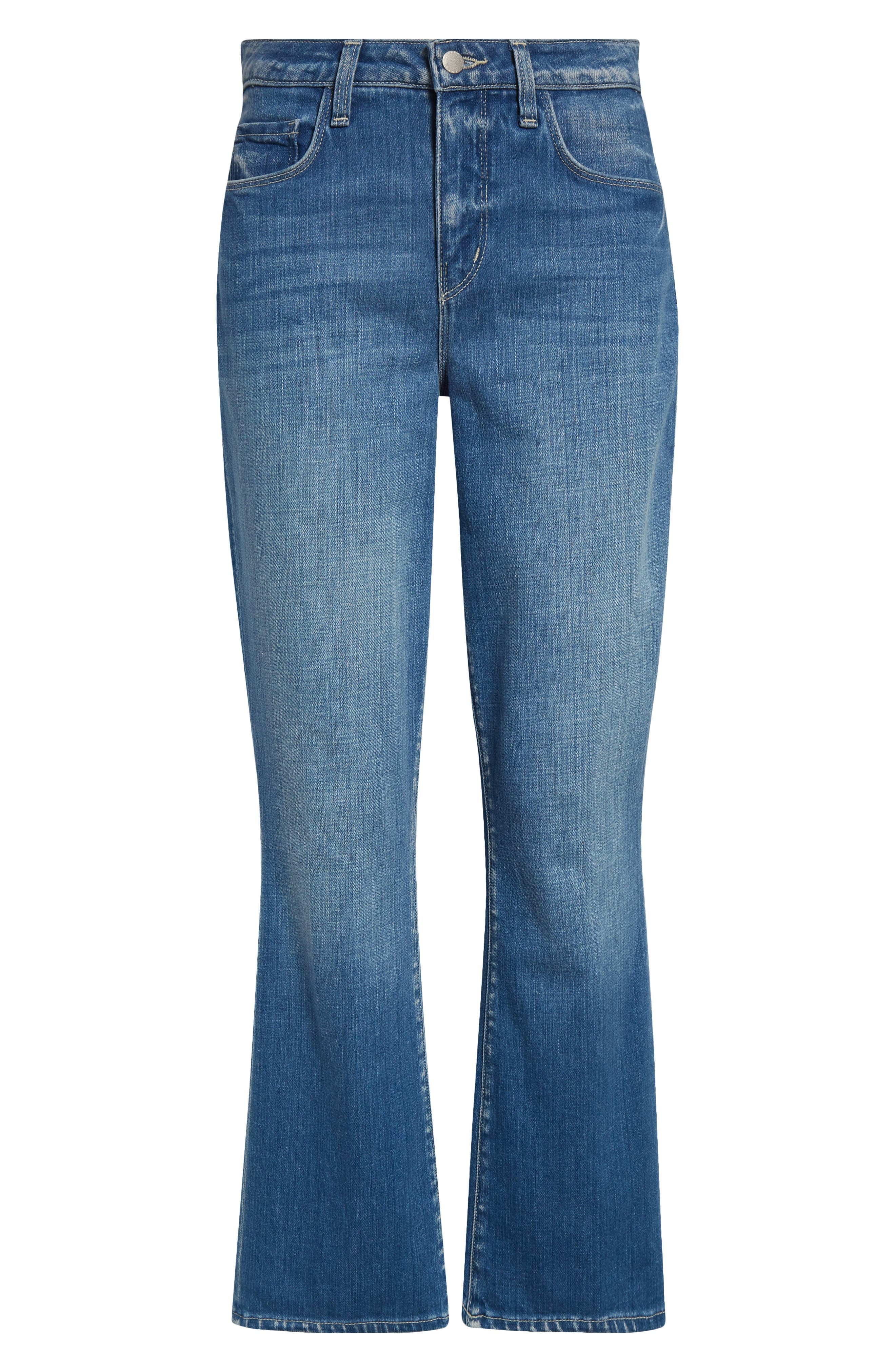 L'AGENCE Tati High Waist Crop Micro Bootcut Jeans in Rosales at Nordstrom - 6