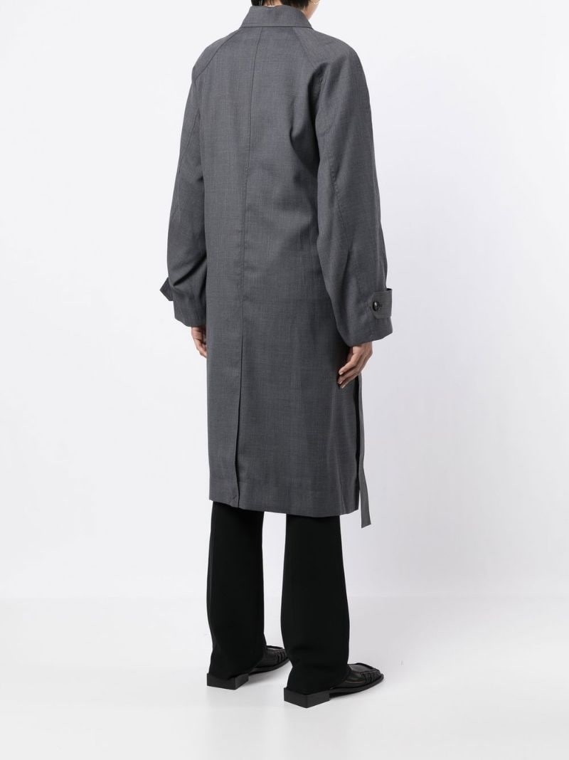 single-breasted tailored coat - 6