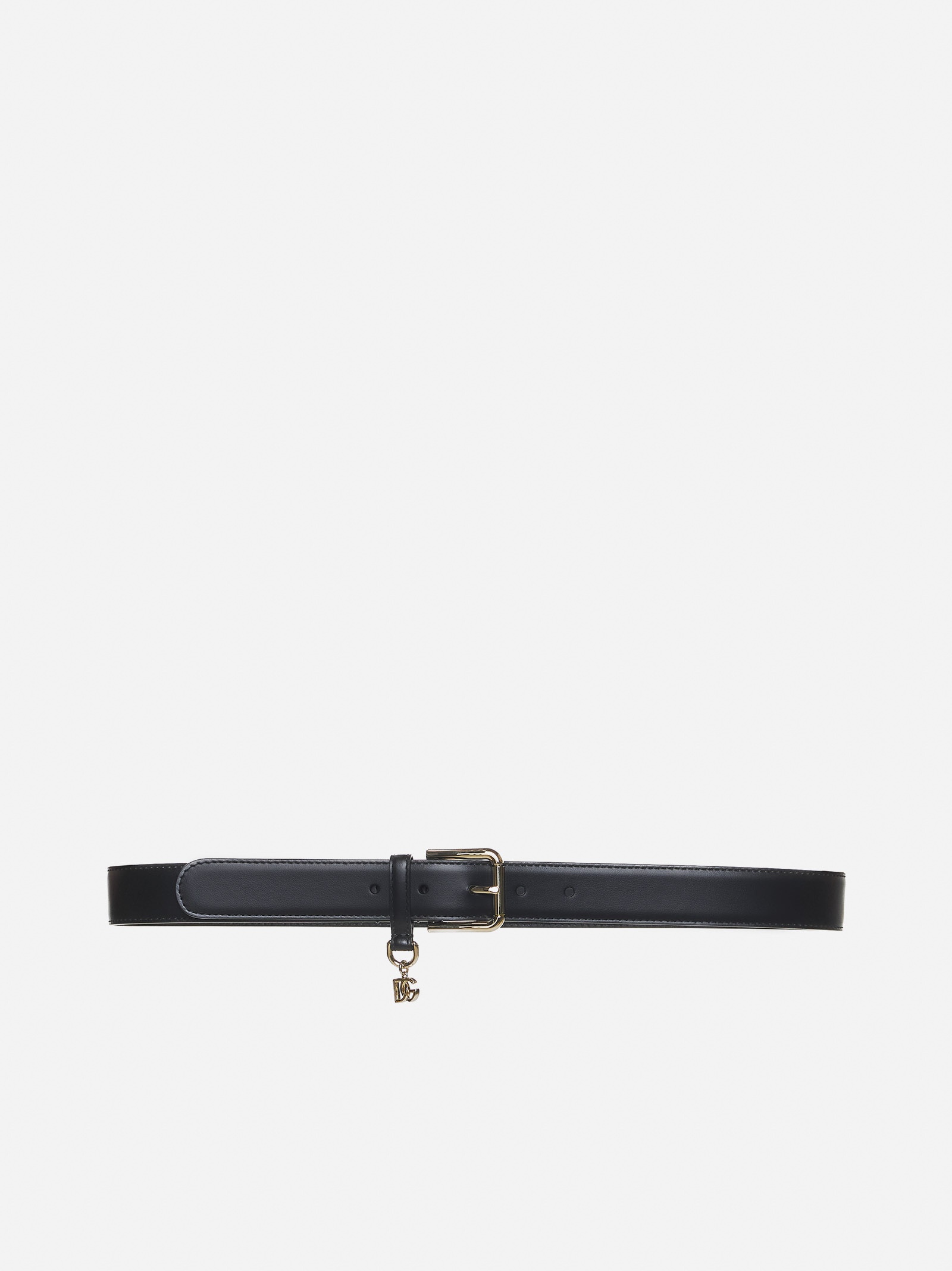 DG logo leather belt - 1