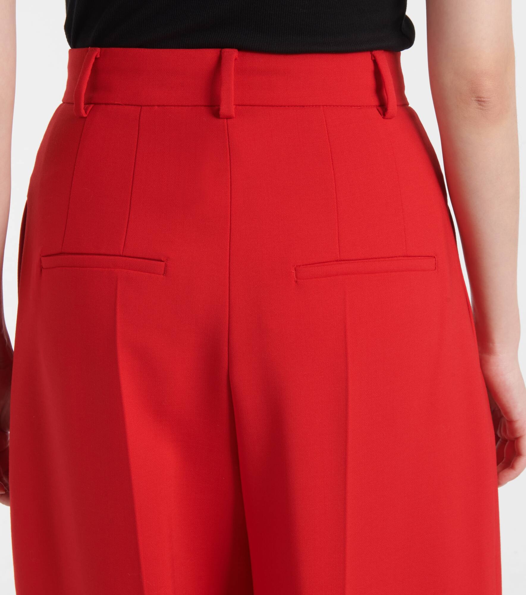Abadan wool-blend canvas wide-leg pants - 5