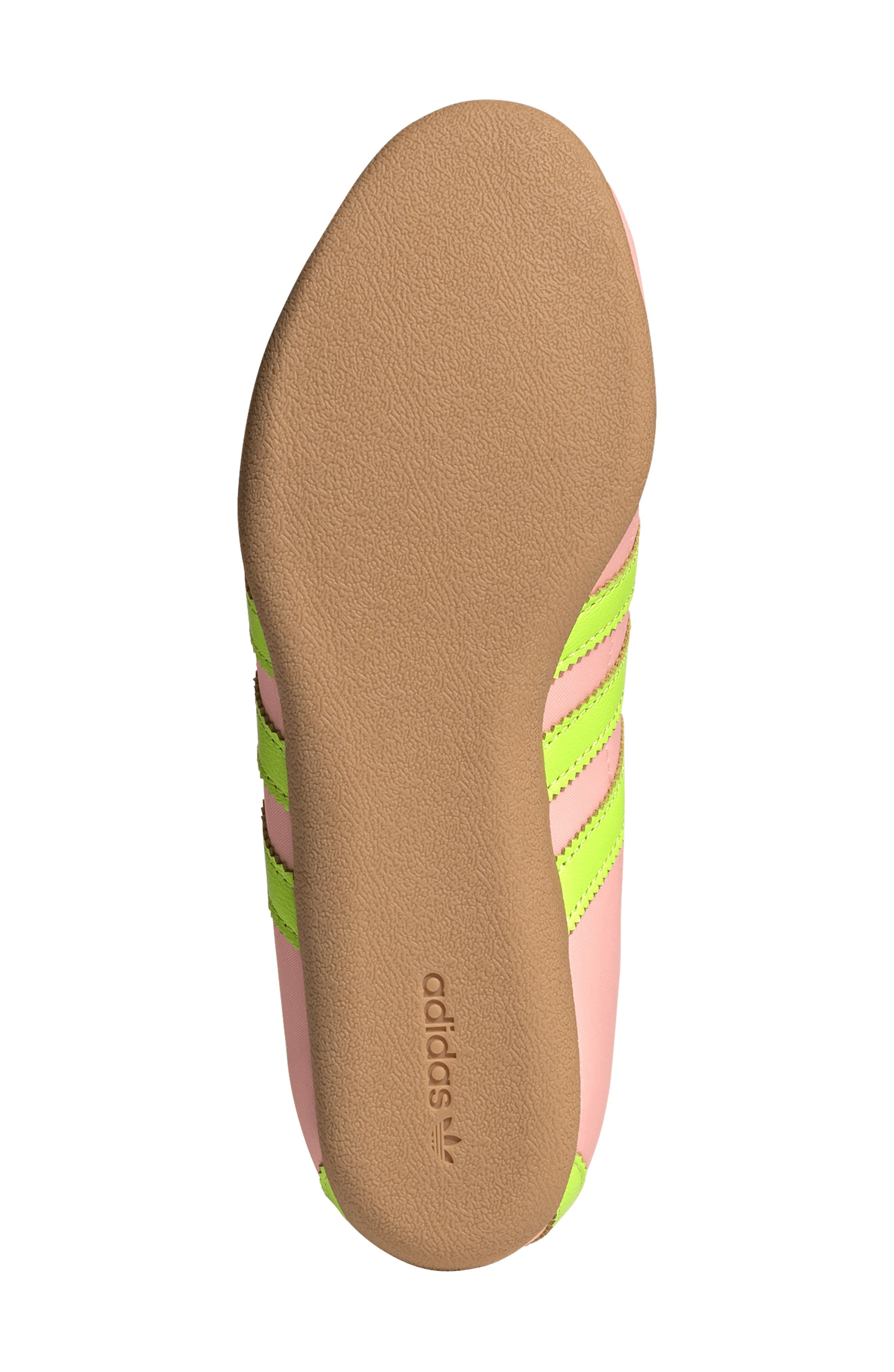 adidas Tokyo Low Top Suede Sneaker in Pink/Solar Yellow/Gum at Nordstrom - 5
