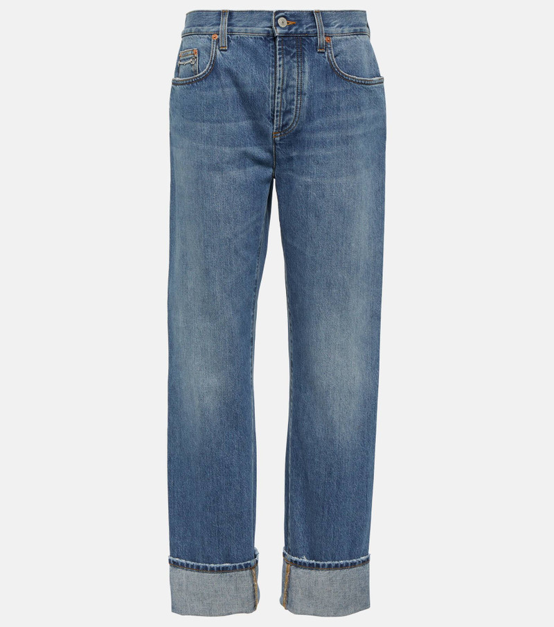 Horsebit straight jeans 1