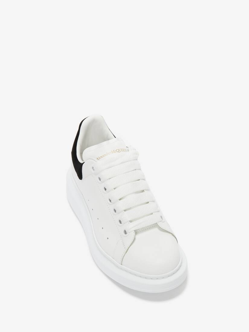 Women's Oversized Sneaker in White/black - 5
