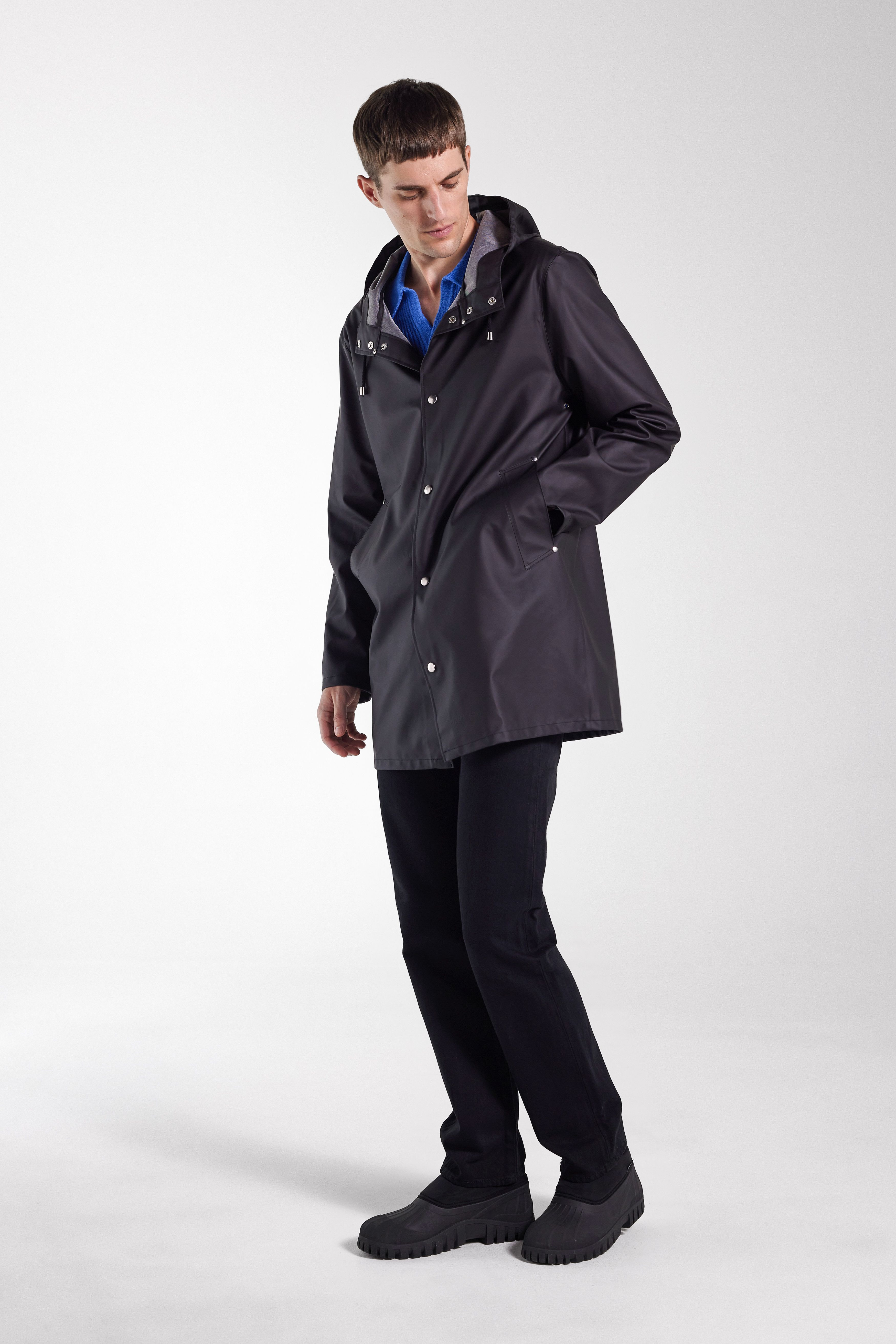 Stockholm Lightweight Raincoat Black - 2