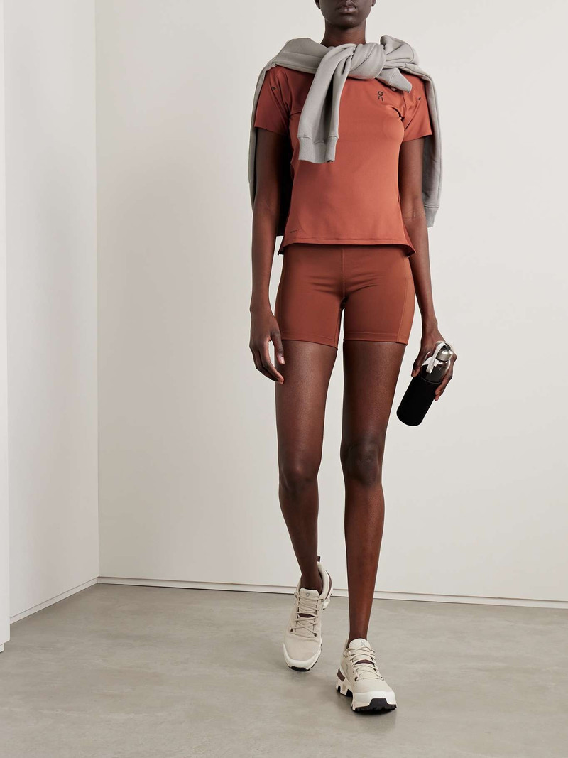 On Performance mesh-trimmed stretch recycled shorts outlook