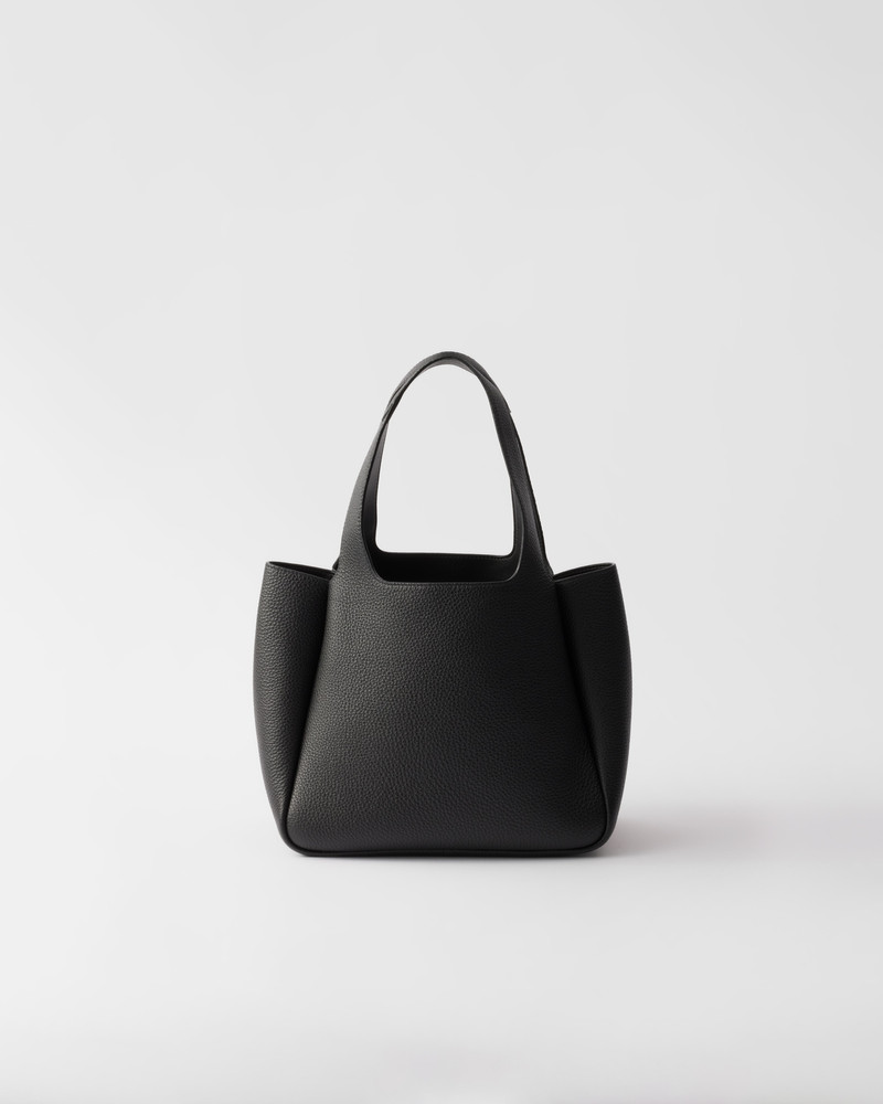 Small leather tote bag 3