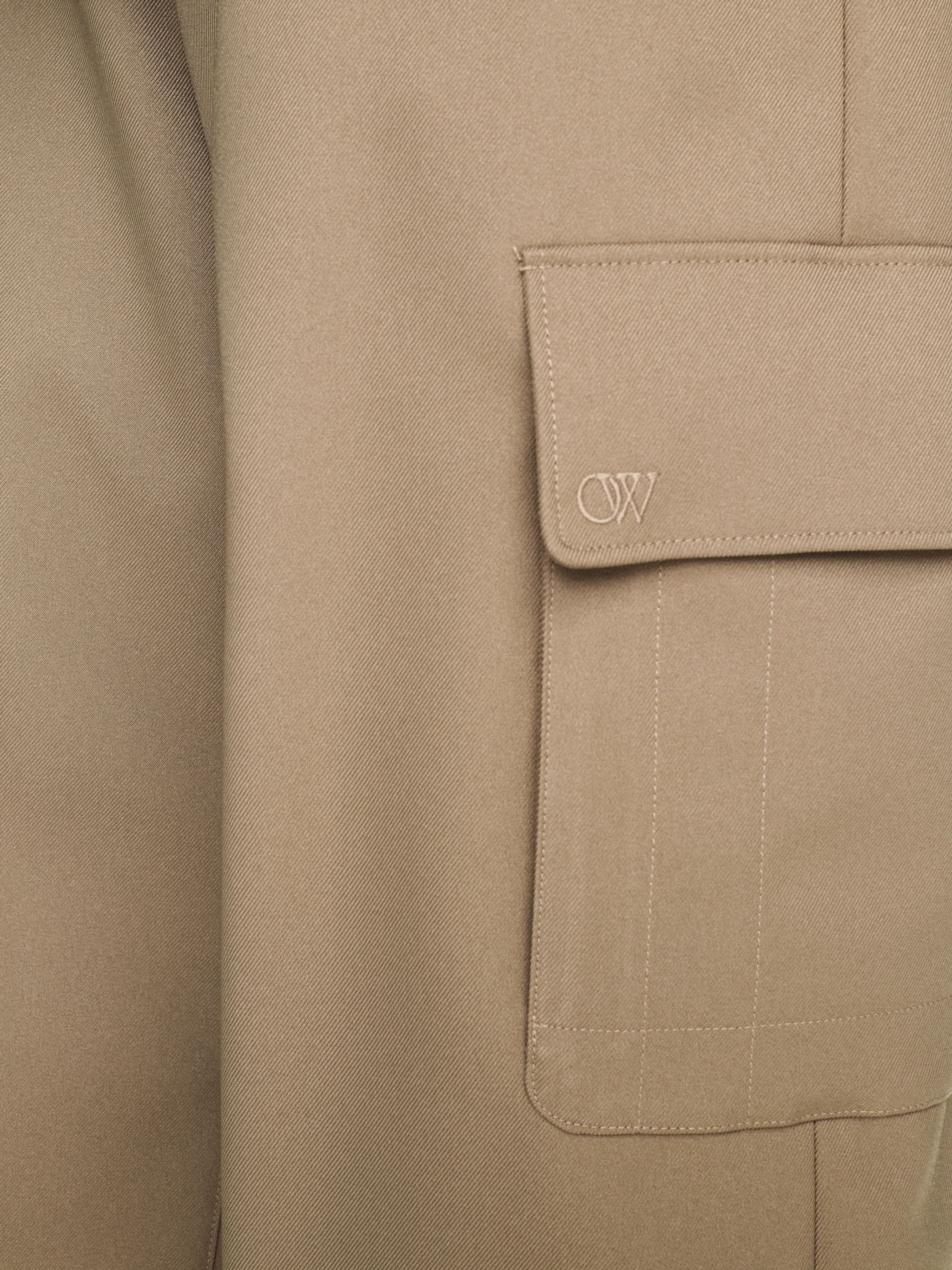 Ow Emb Drill Cargo Pant - 5