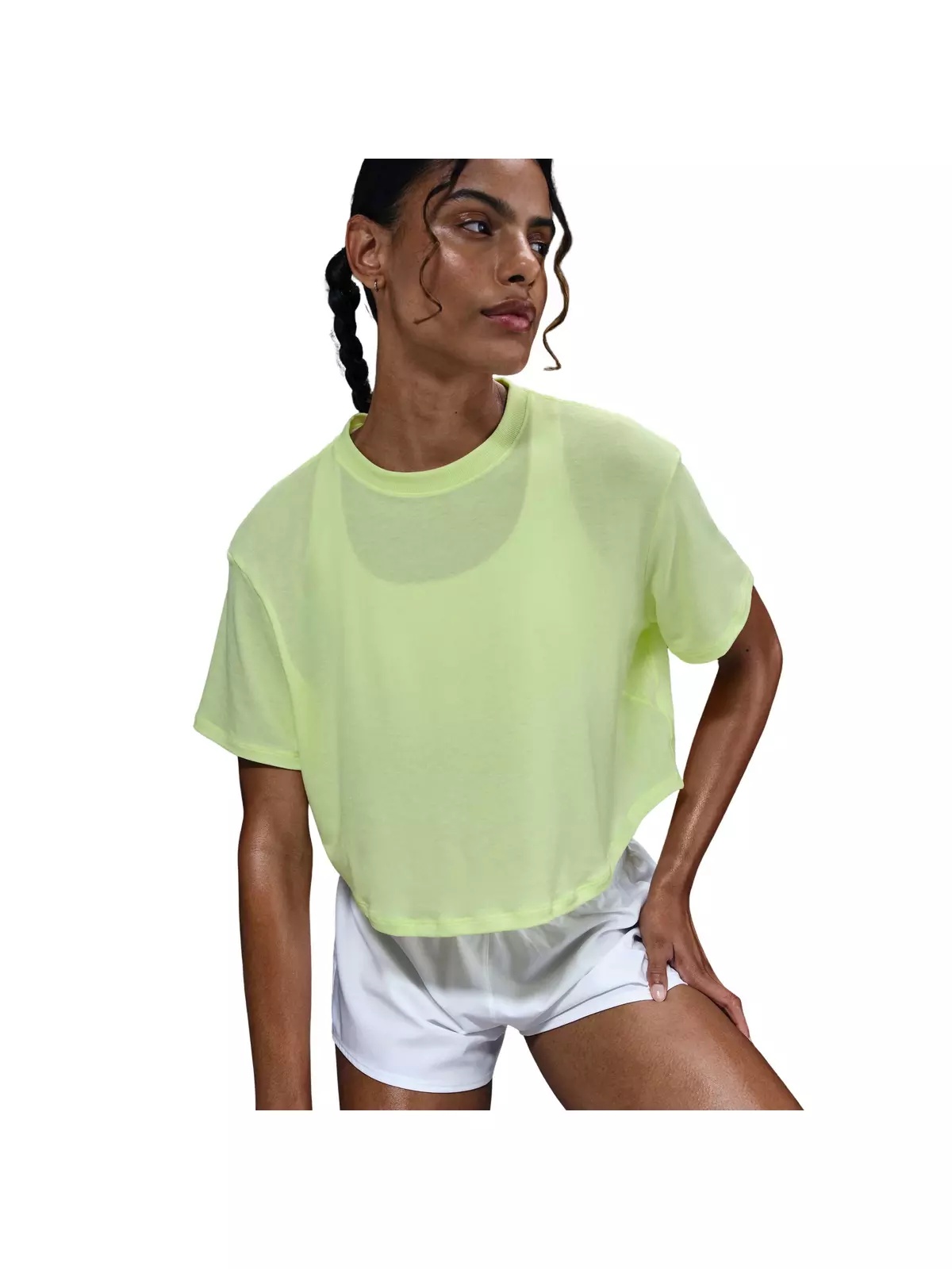 One Women's Relaxed Dri-Fit Short Sleeve HH Top -Yellow - 3