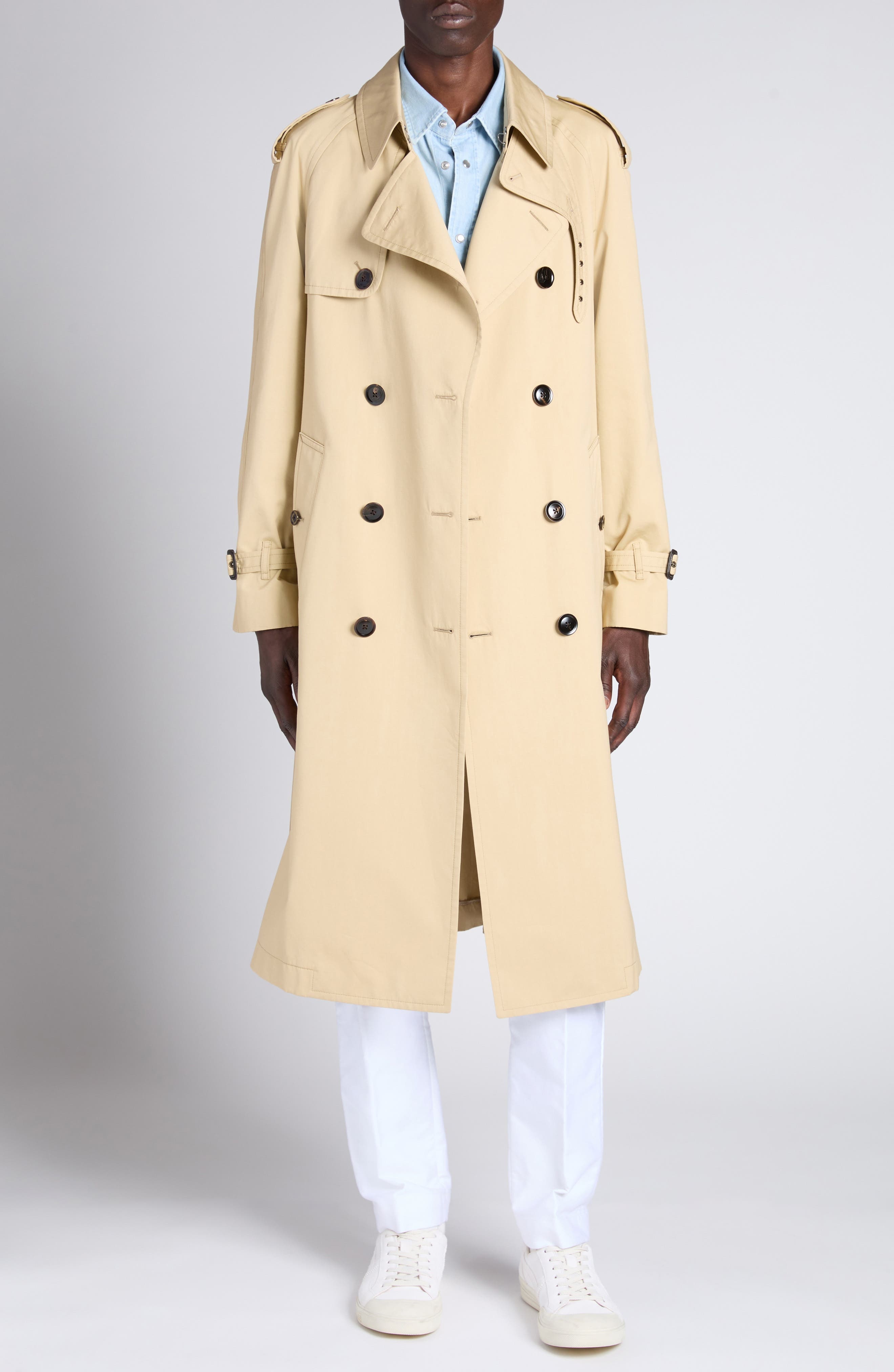 TOM FORD Cotton & Silk Parachute Trench Coat in Camel at Nordstrom - 2