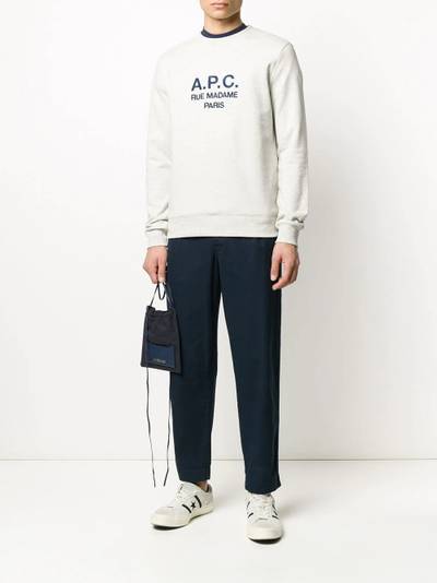 A.P.C. embroidered logo sweatshirt outlook