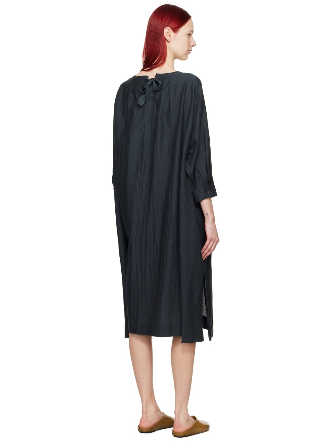 Black 'The Baker' Midi Dress - 3