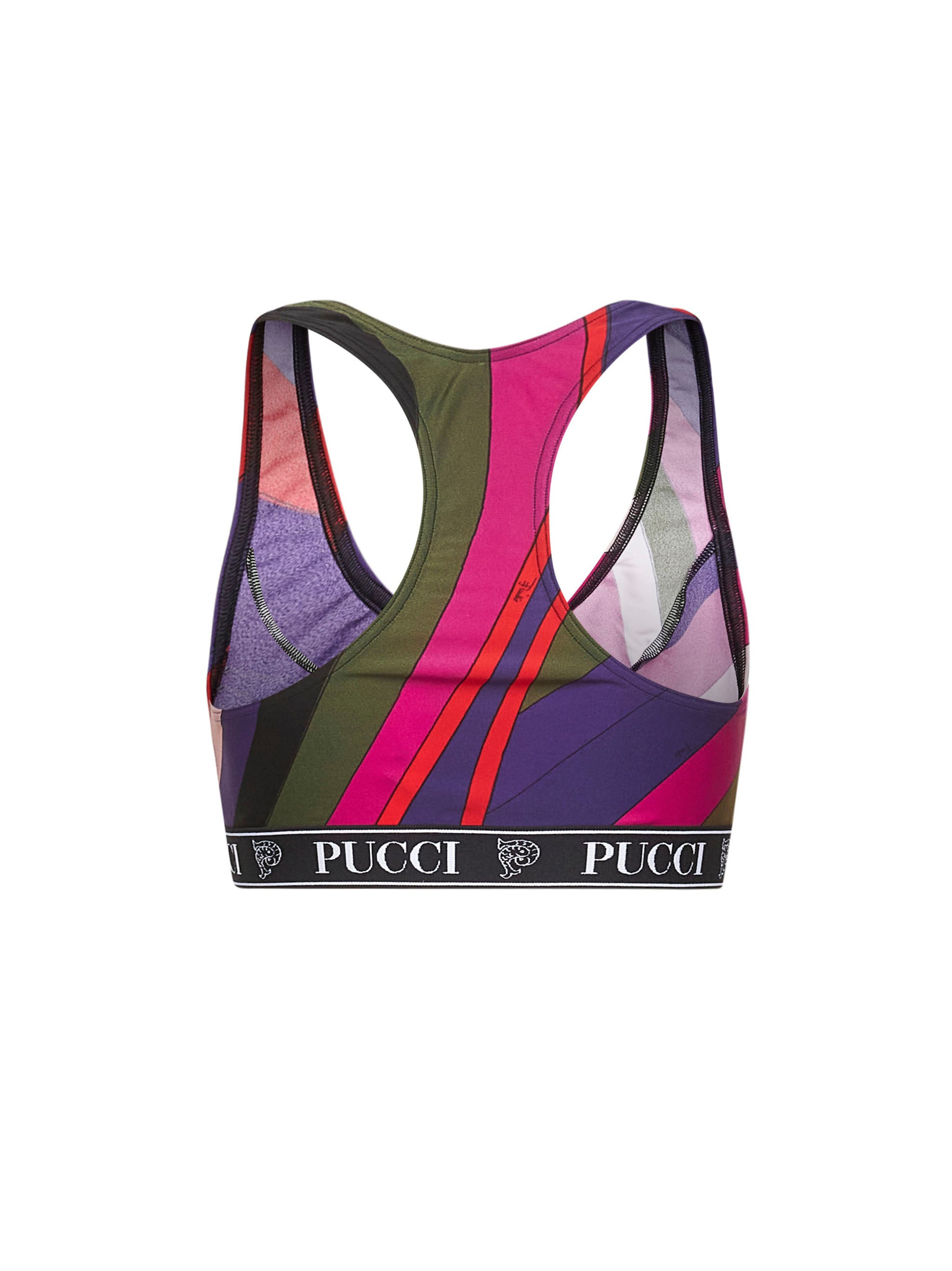 Iride print lycra sports top - 2