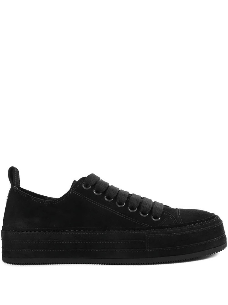 suede lace-up sneakers 1