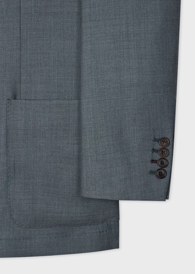 A Suit To Travel In - Blue Marl Double-Breasted Wool Blazer 3