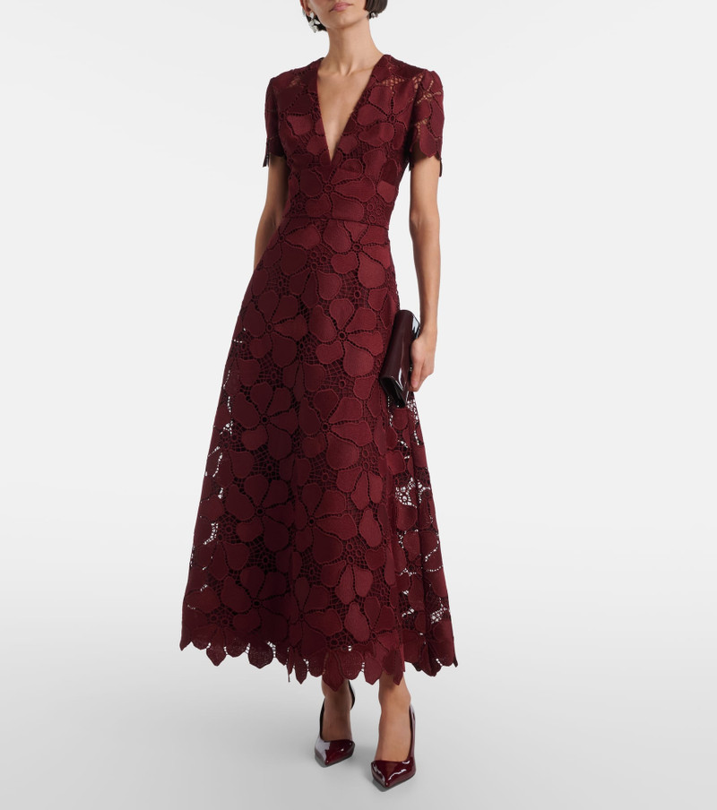 ELIE SAAB Guipure lace silk-blend maxi dress outlook