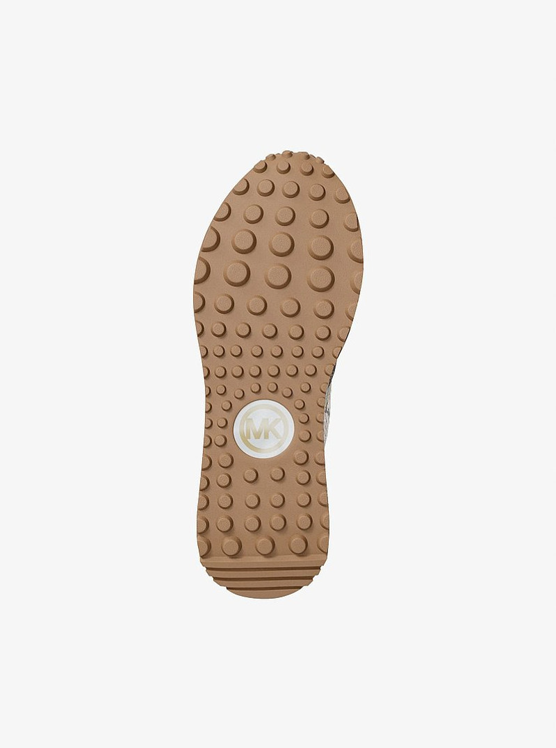 Jesse Stretch Knit and Snake Embossed Trainer 6