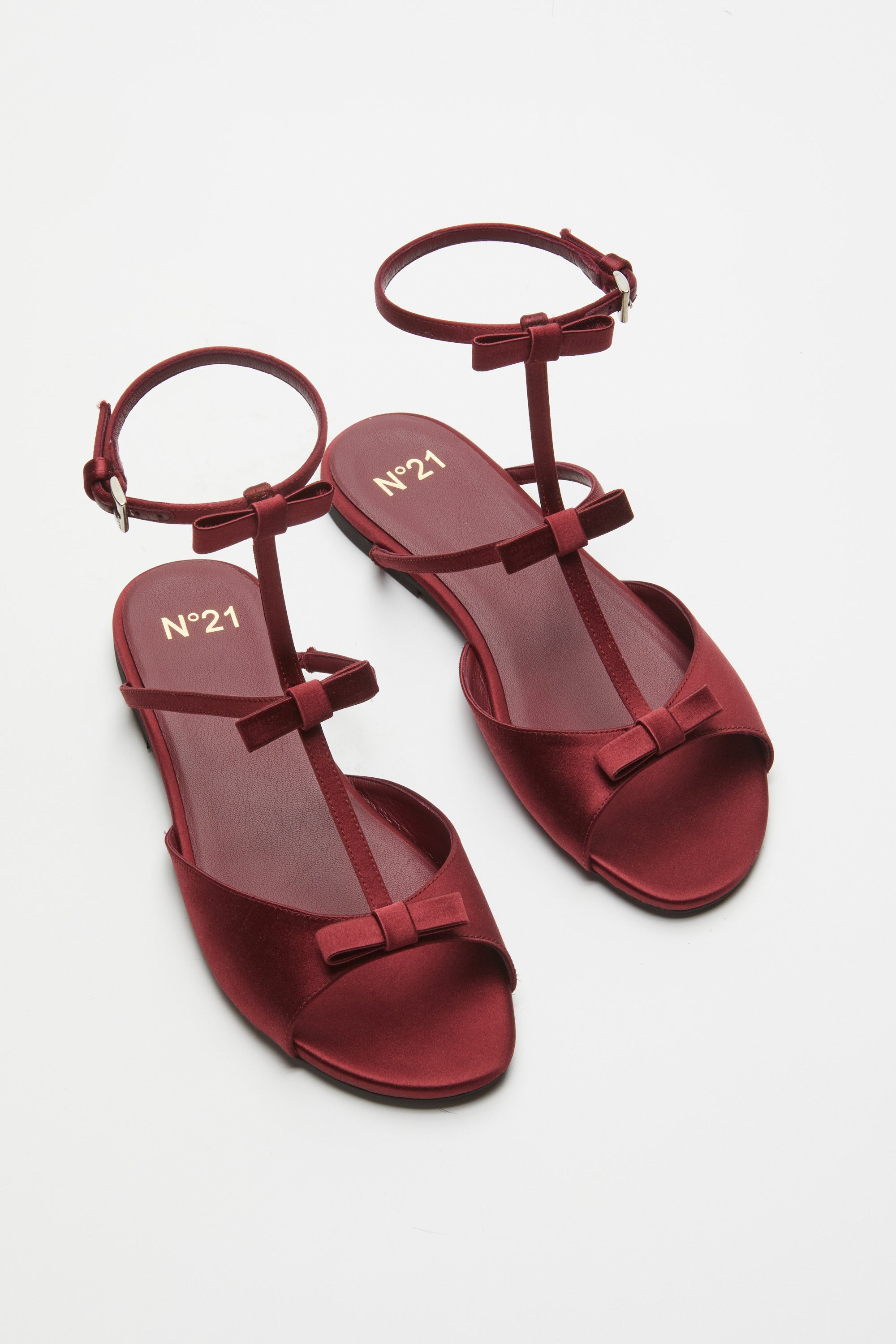 BOW-DETAIL FLAT SANDALS - 5