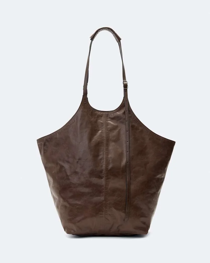 SILOH LEATHER MAGAZINE TOTE BAG - 1