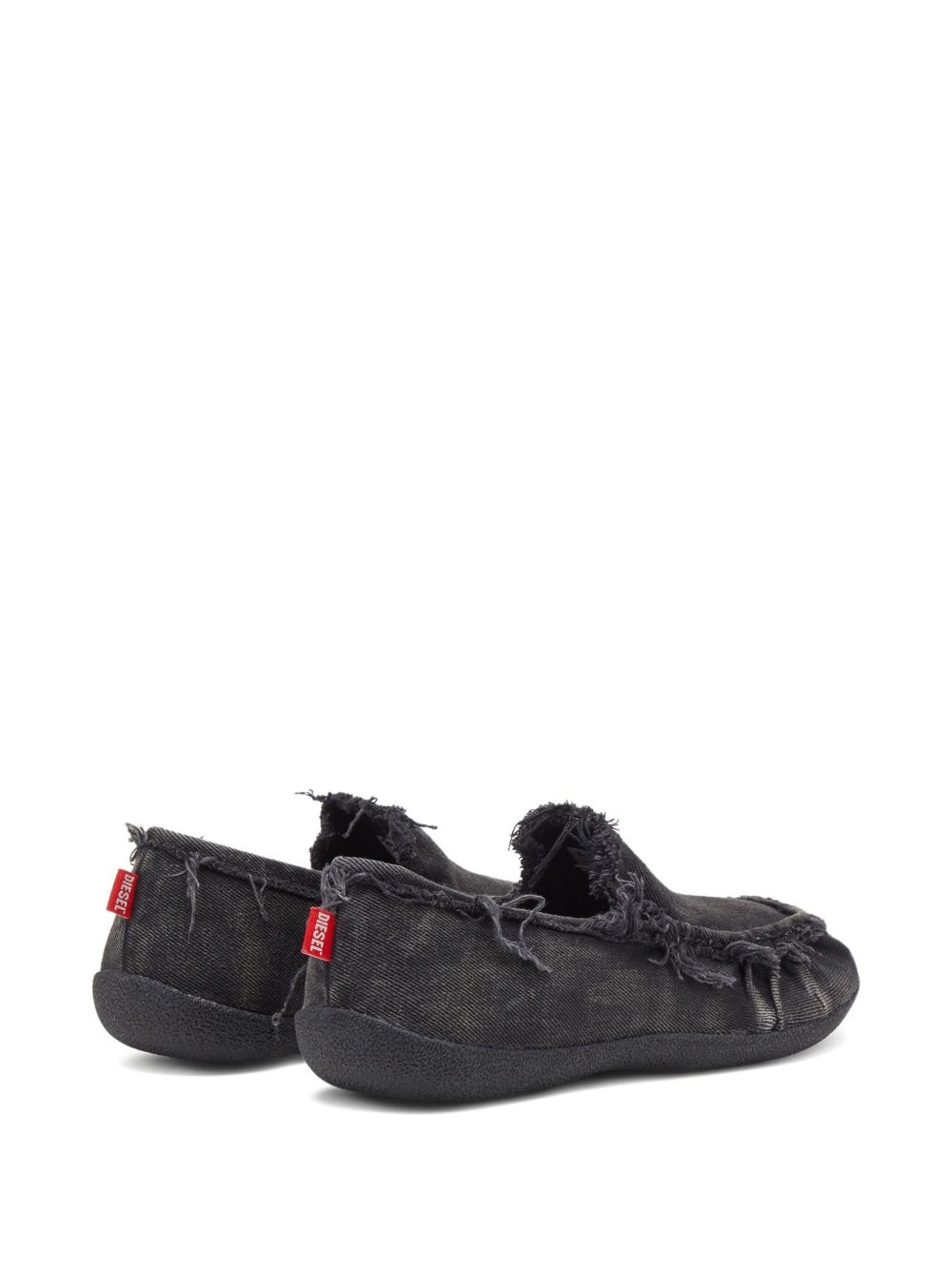 D-Shock Moc frayed-detail loafers - 4