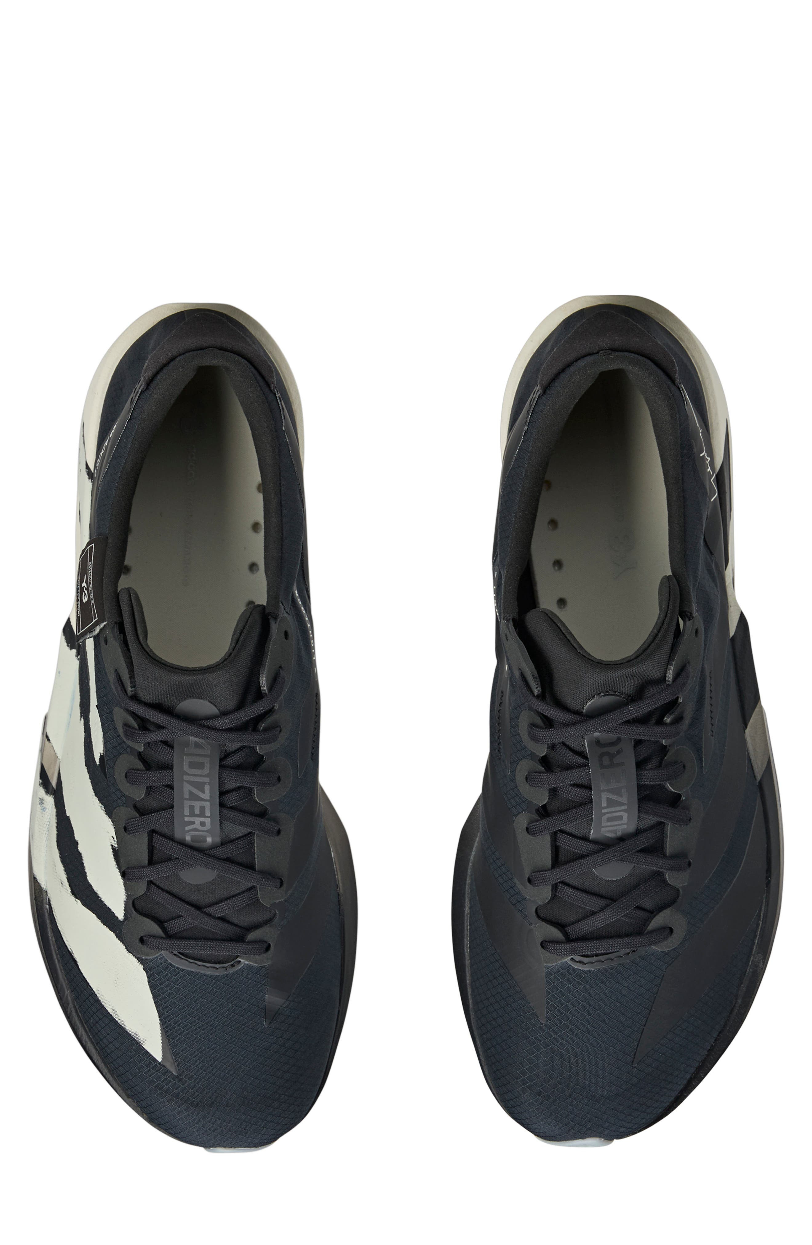 Y-3 Gender Inclusive Adios 9 Running Sneaker in Black/Black/Off White at Nordstrom - 4