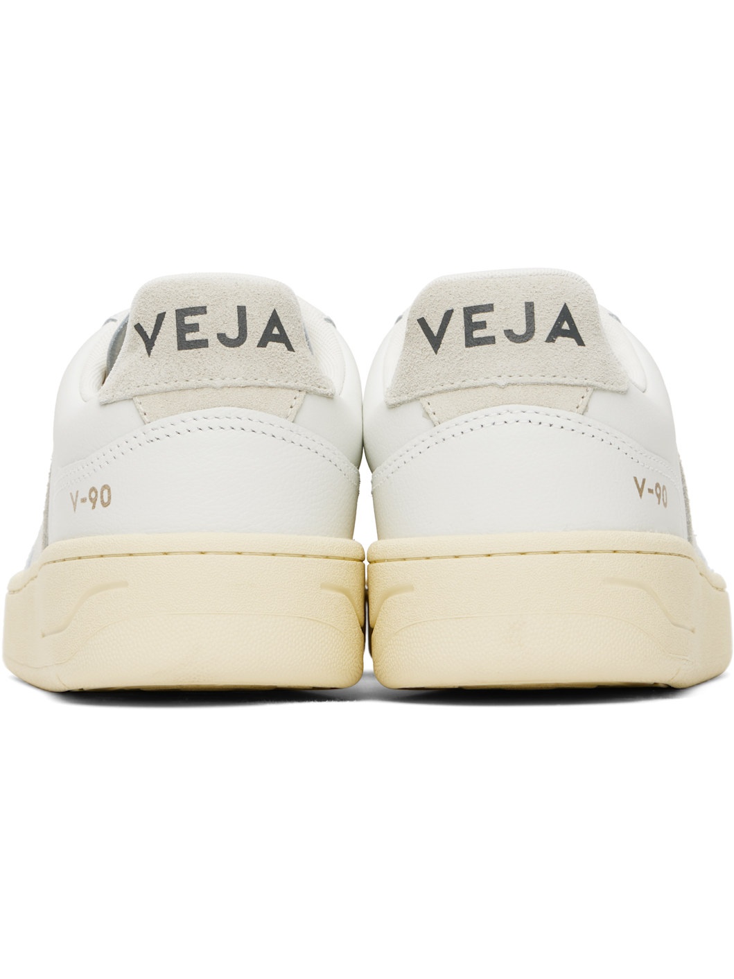 White V-90 Leather Sneakers - 2