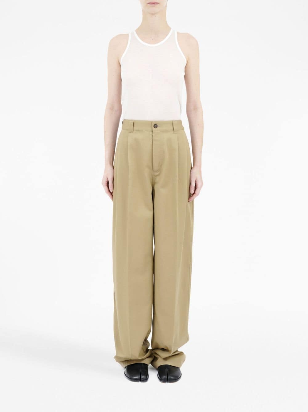 x Pendleton checked-yoke wide-leg trousers - 2