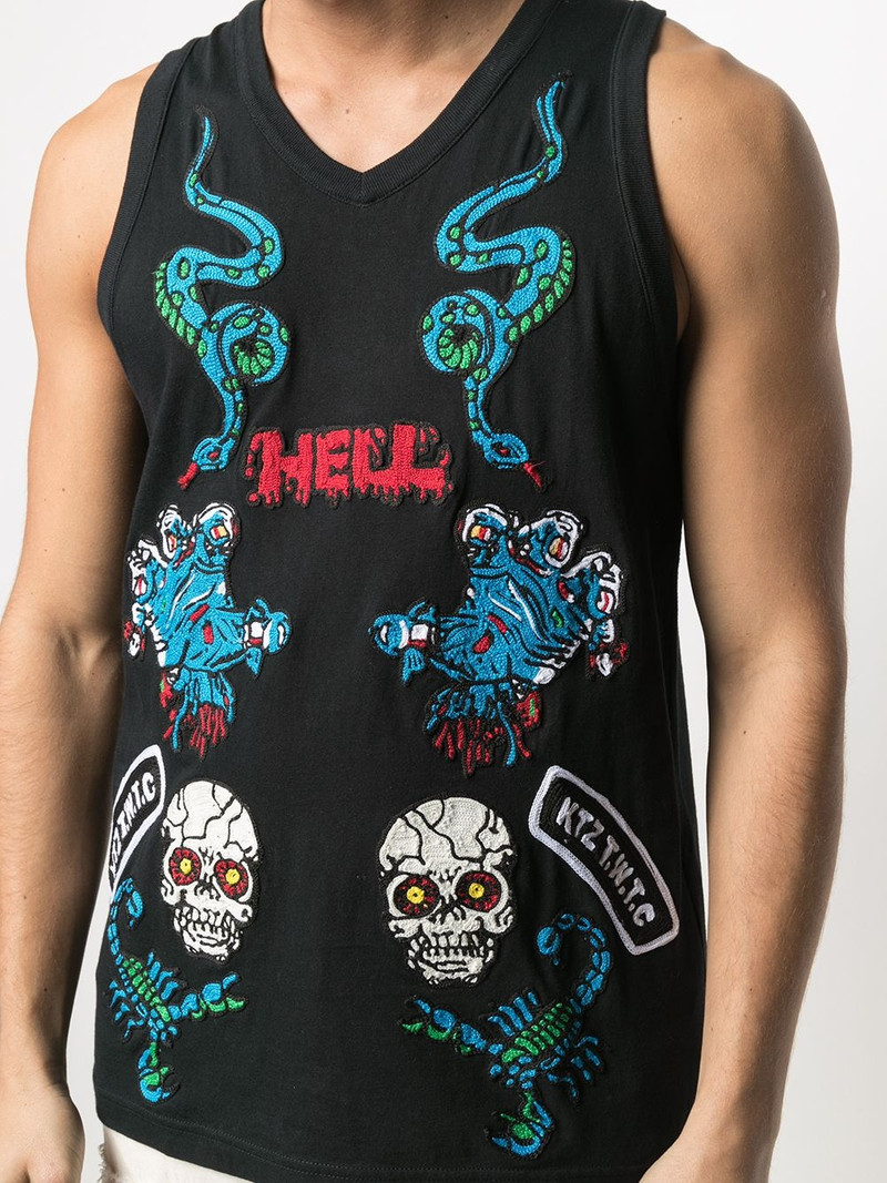 Patches unisex vest top 6