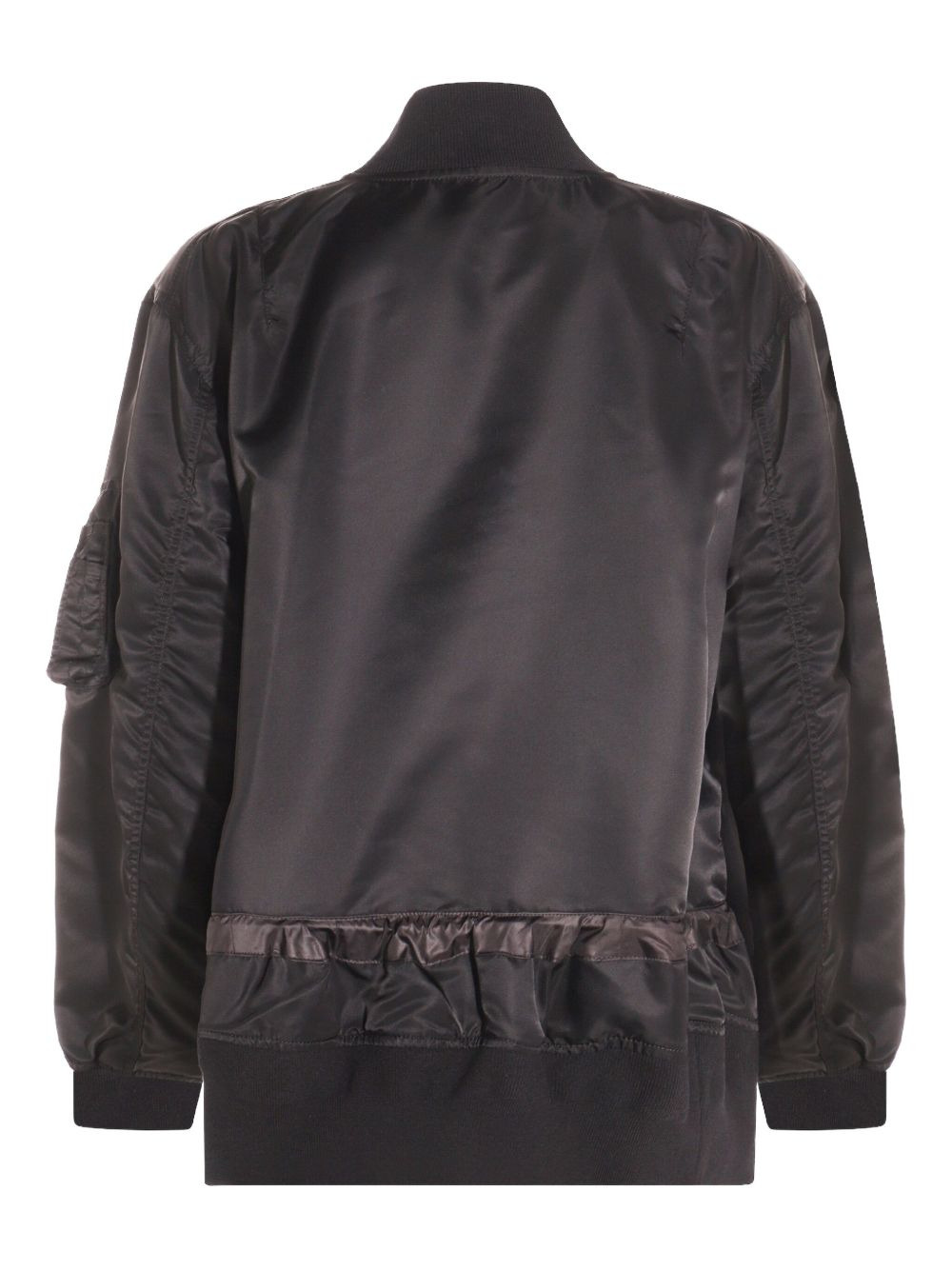 ruffled pocket bomber jacket - 2
