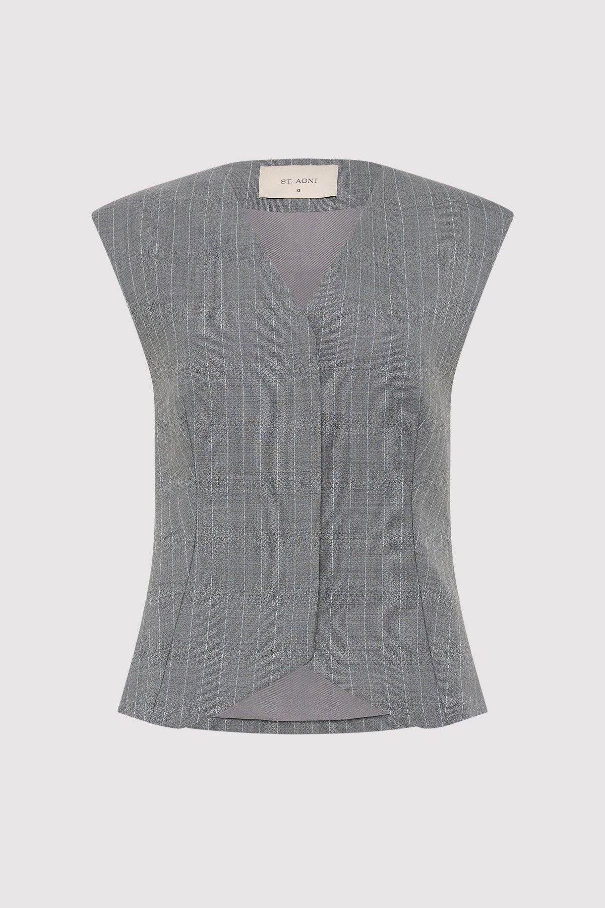 Wool Vest - Chalk Stripe - 6