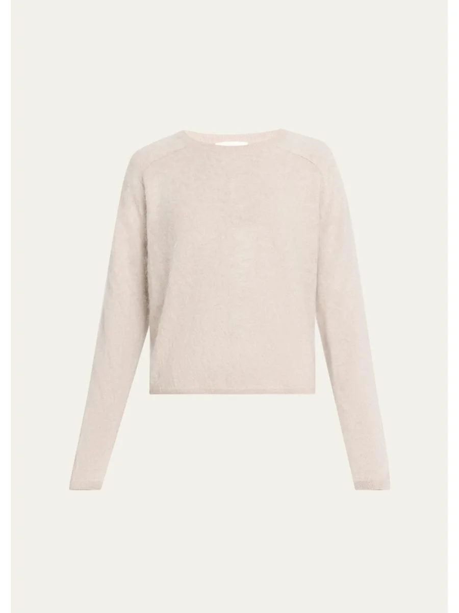 Lexia Mock-Neck Cashmere Short-Sleeve Sweater - 1