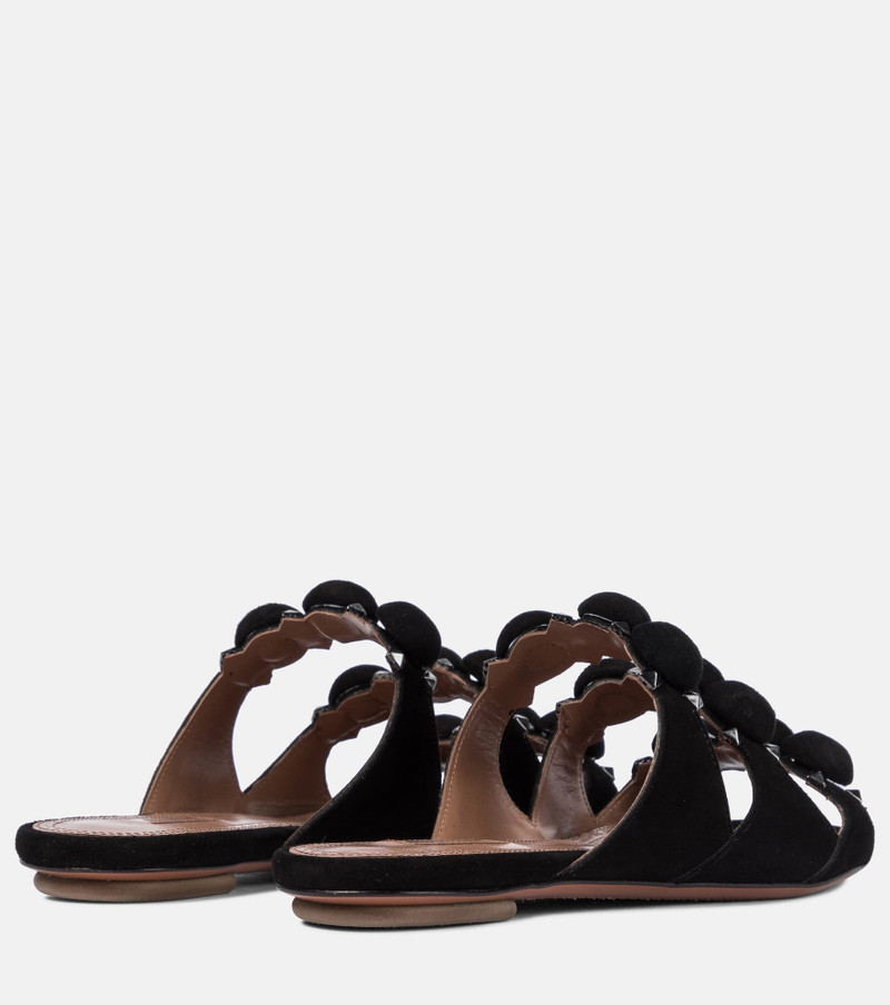 Alaïa Bombe suede sandals outlook