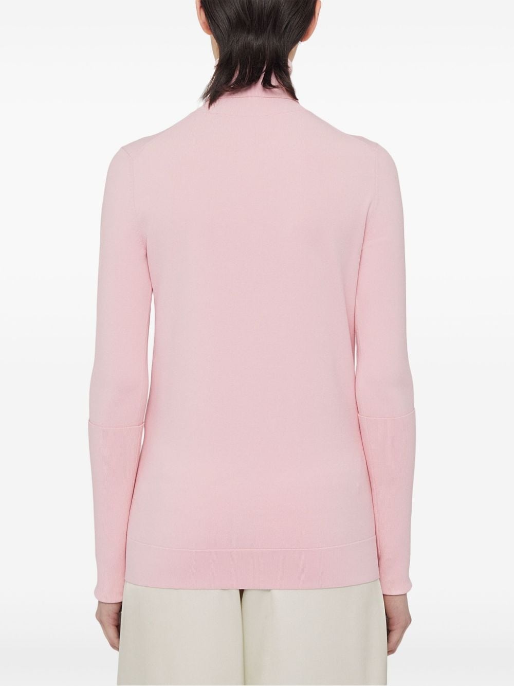 high-neck ribbed sweater - 3