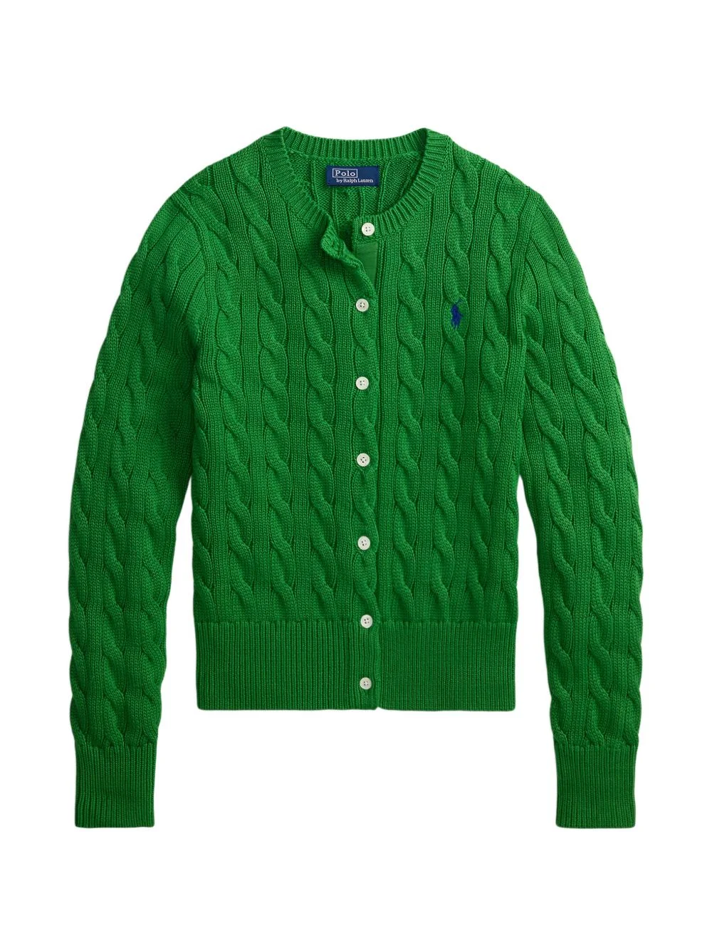 cable-knit buttoned cardigan - 1