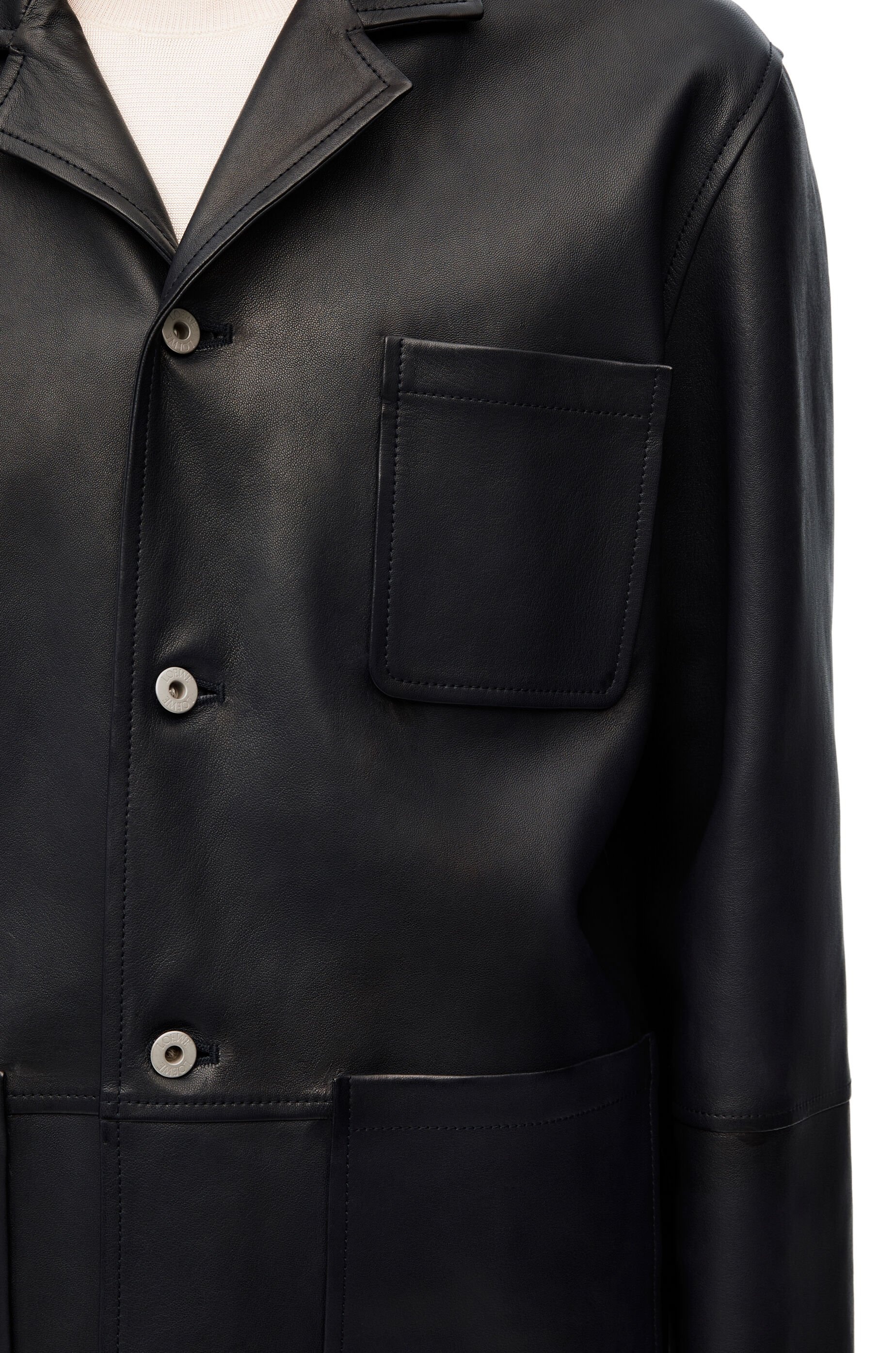 Workwear jacket in nappa lambskin - 5