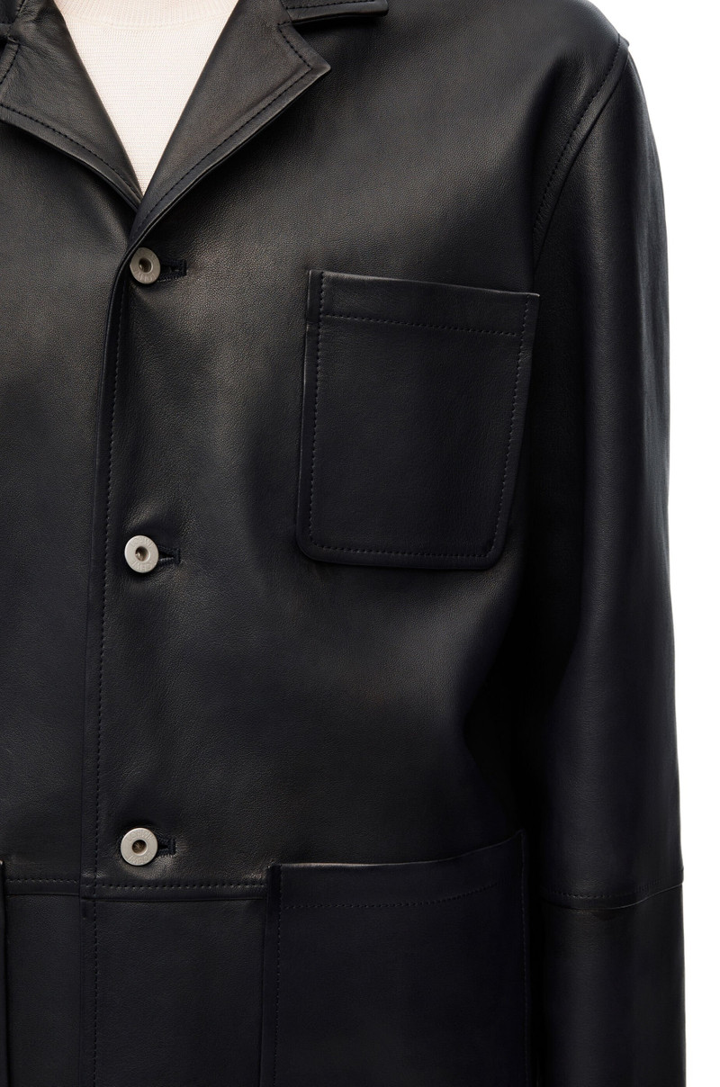 Workwear jacket in nappa lambskin 5
