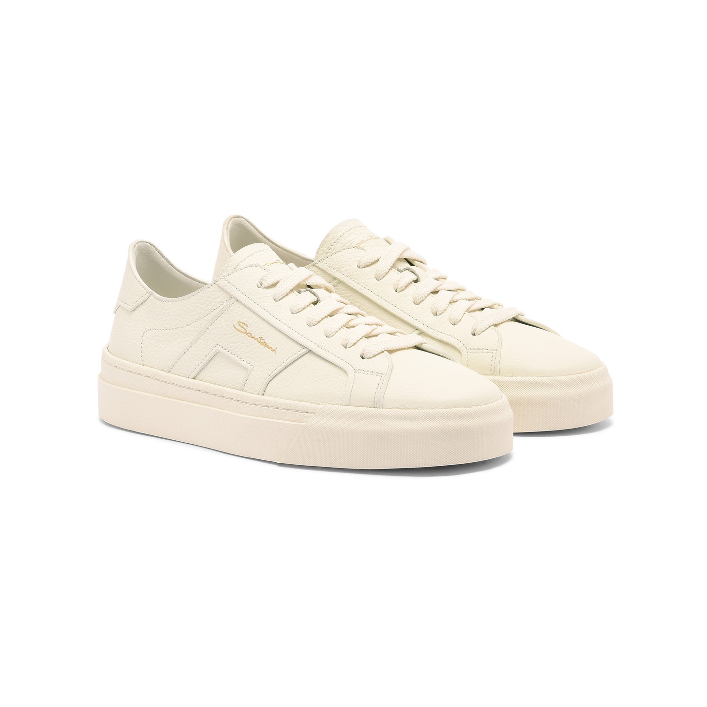 【★完売必至★】Santoni ☆ Double Buckle スニーカー Santoni Double Buckle Sneakers | Grey | FARFETCH
