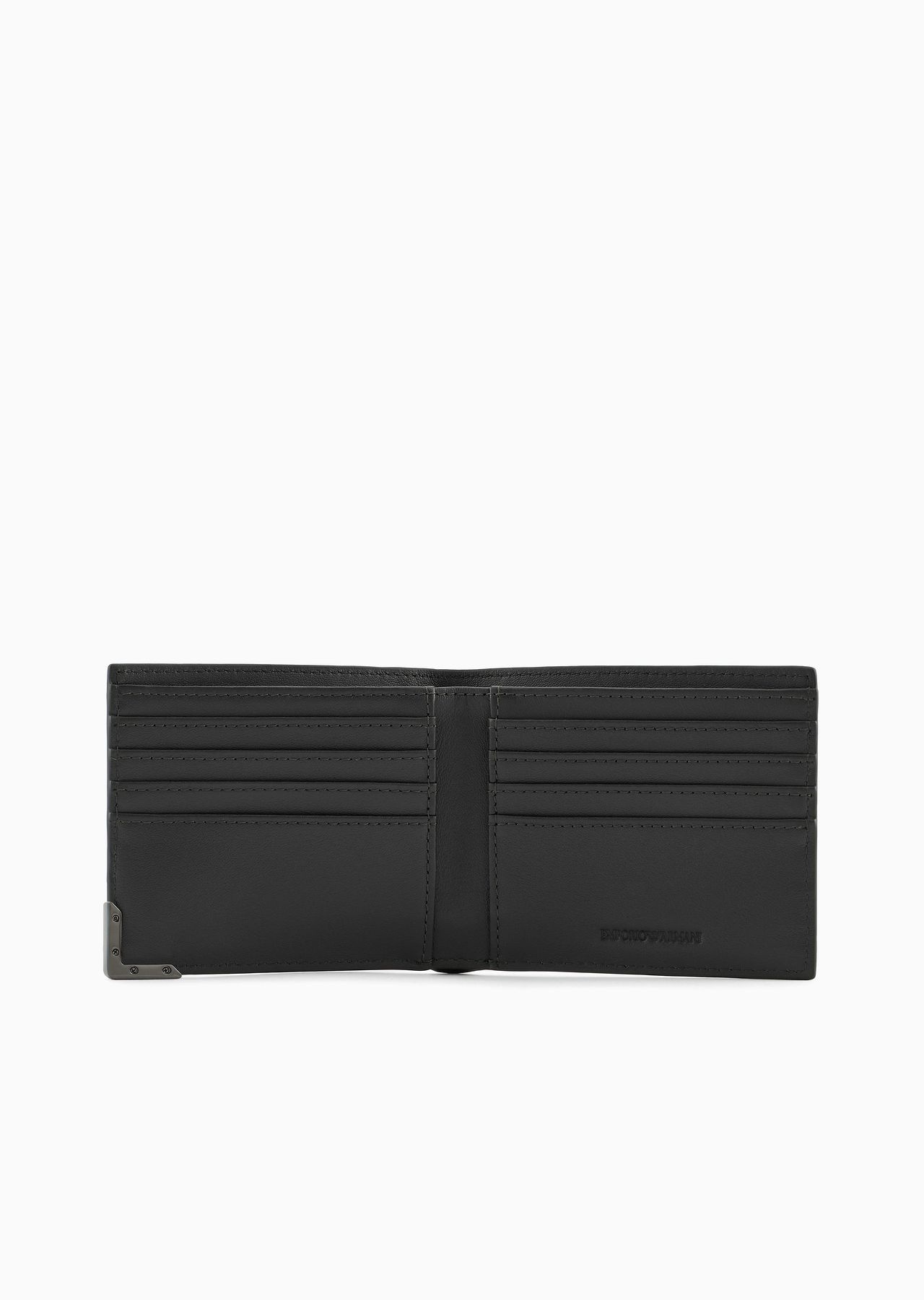 Leather bifold wallet with all-over embossed pattern - 3