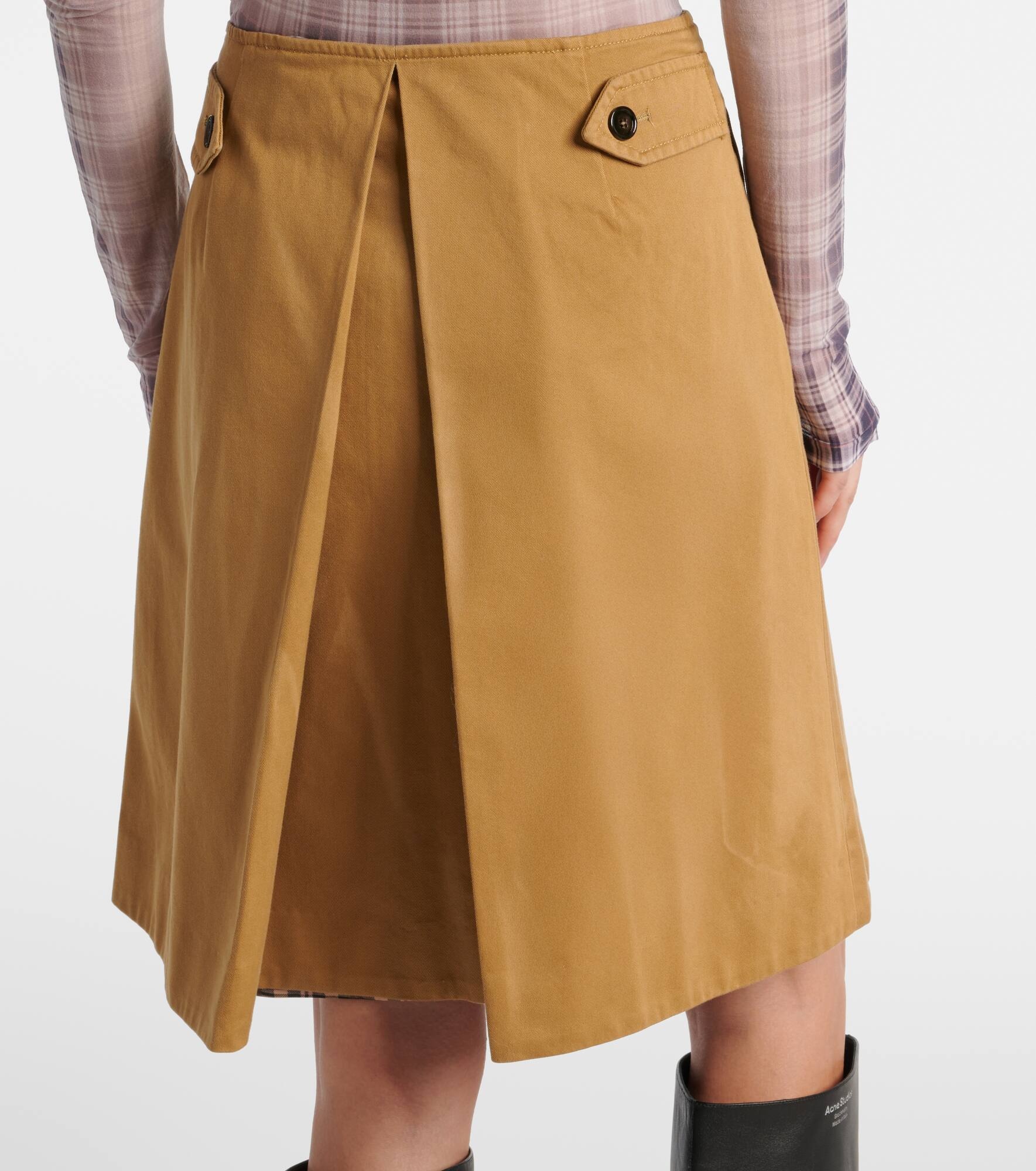 Cotton twill wrap skirt - 6