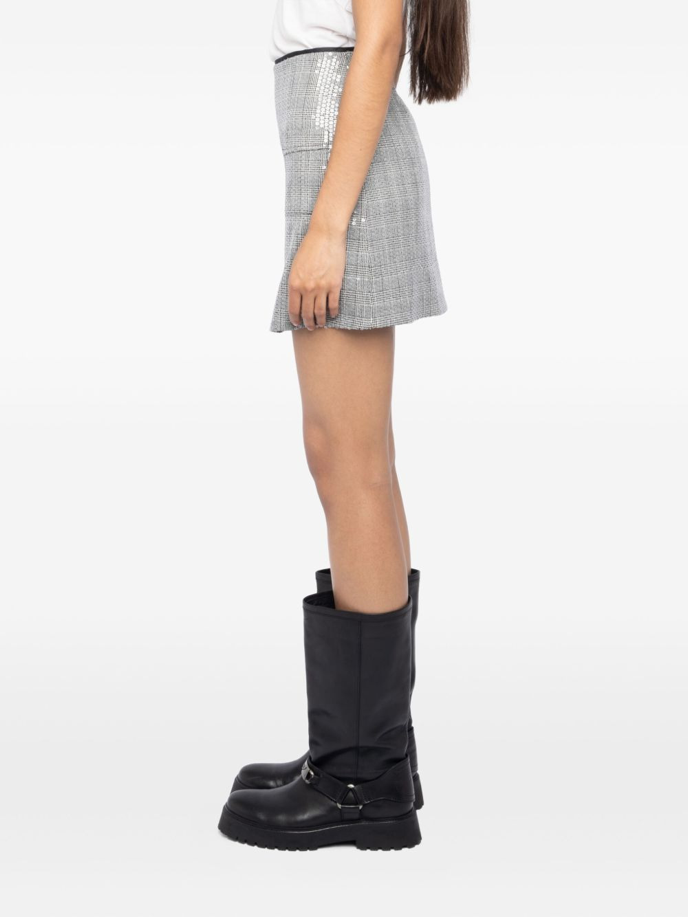 Jaime sequin-embellished mini skirt - 4