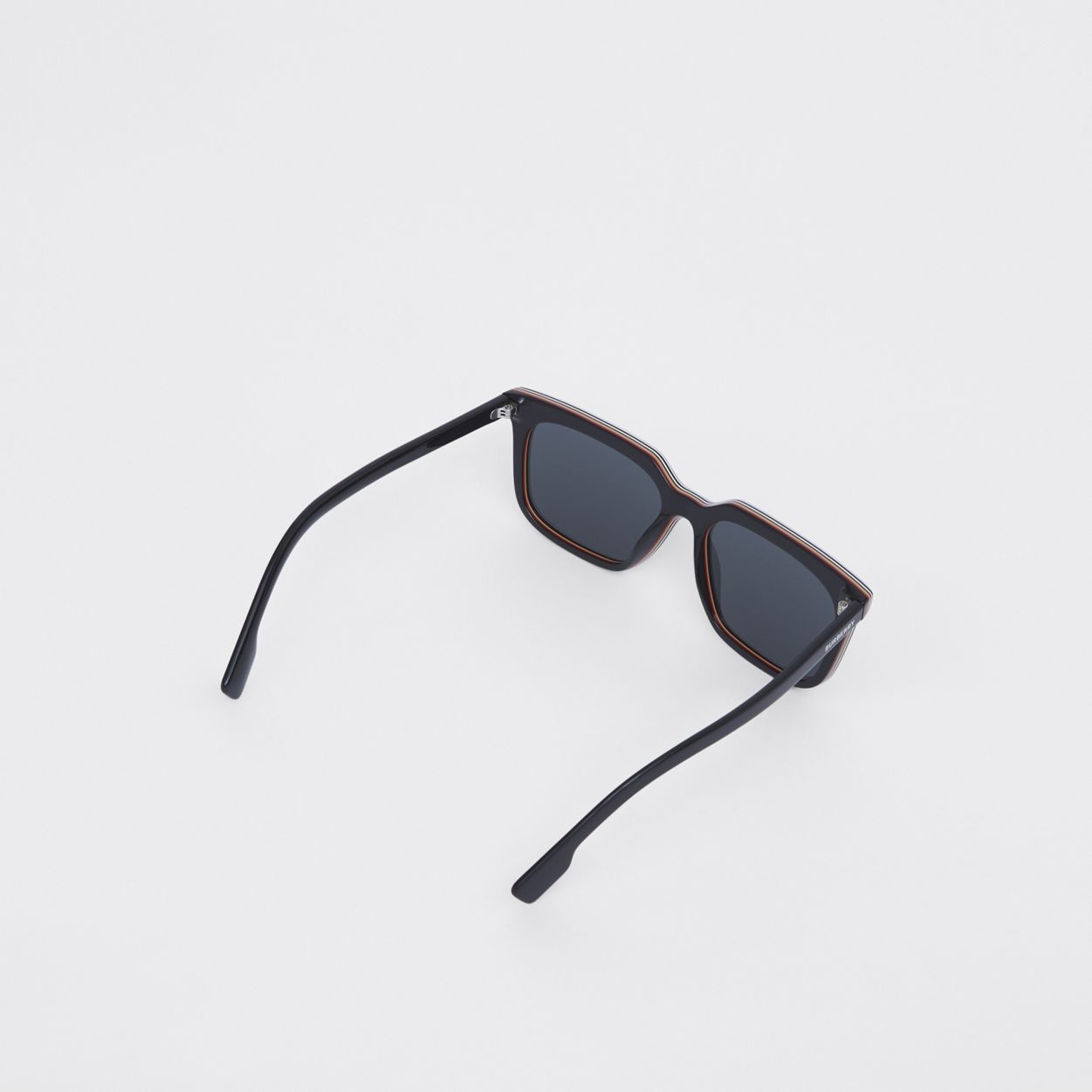 Stripe Detail Square Frame Sunglasses - 5