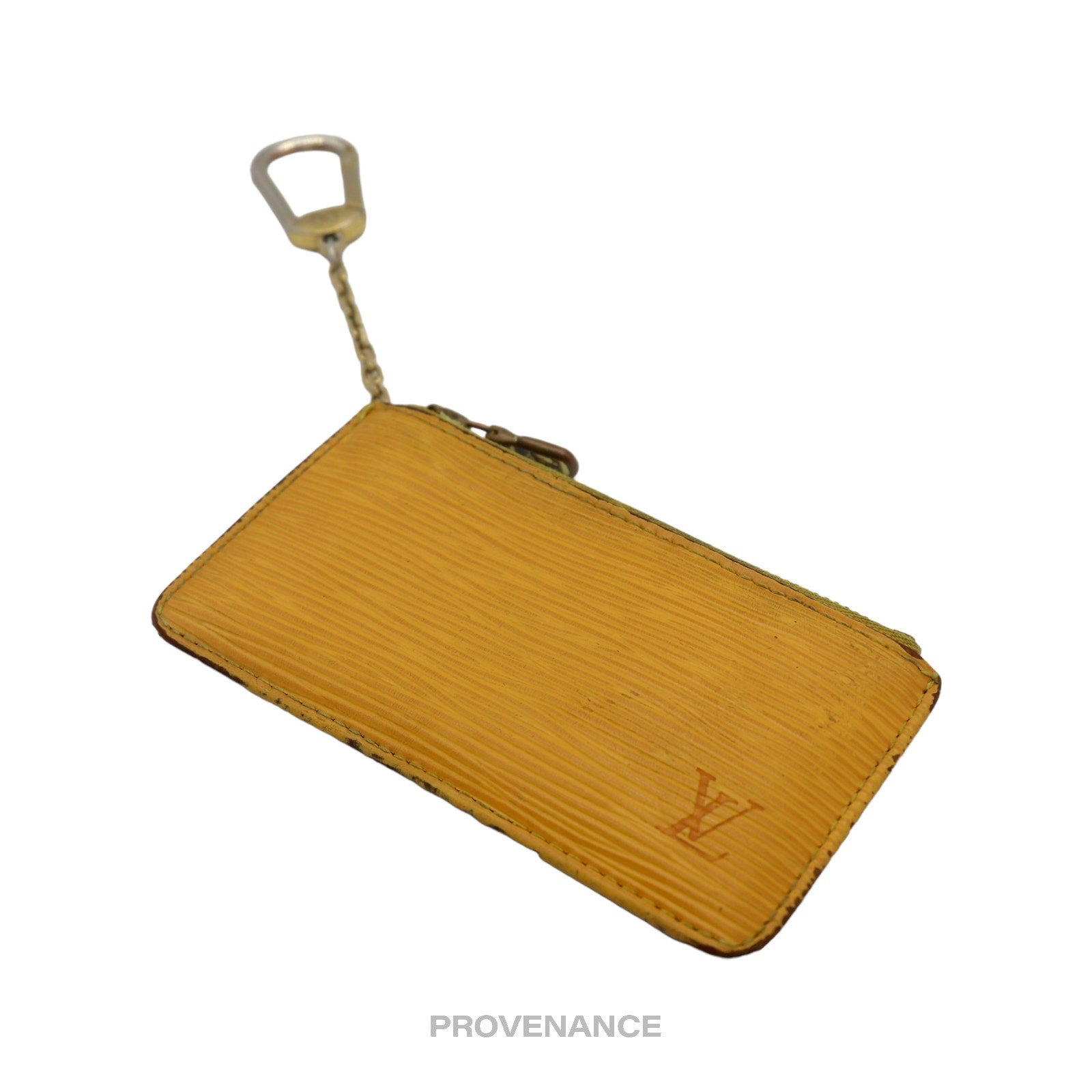 Louis Vuitton Key Pouch Cles - Tassil Yellow Epi Leather - 3