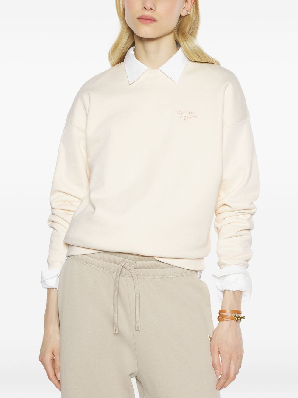 embroidered-cotton sweatshirt - 3