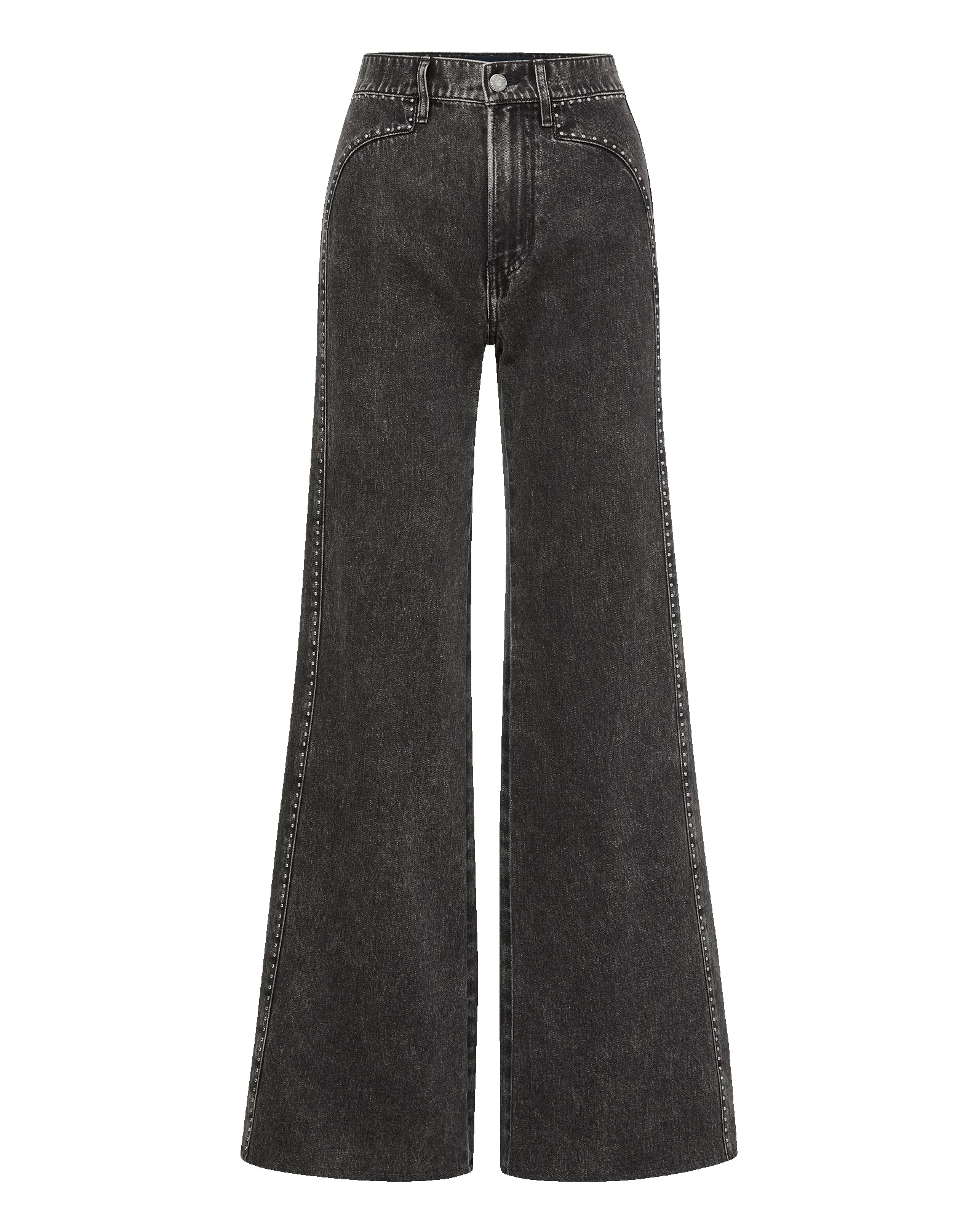 GRANT STUDDED WIDE-LEG JEAN - 1