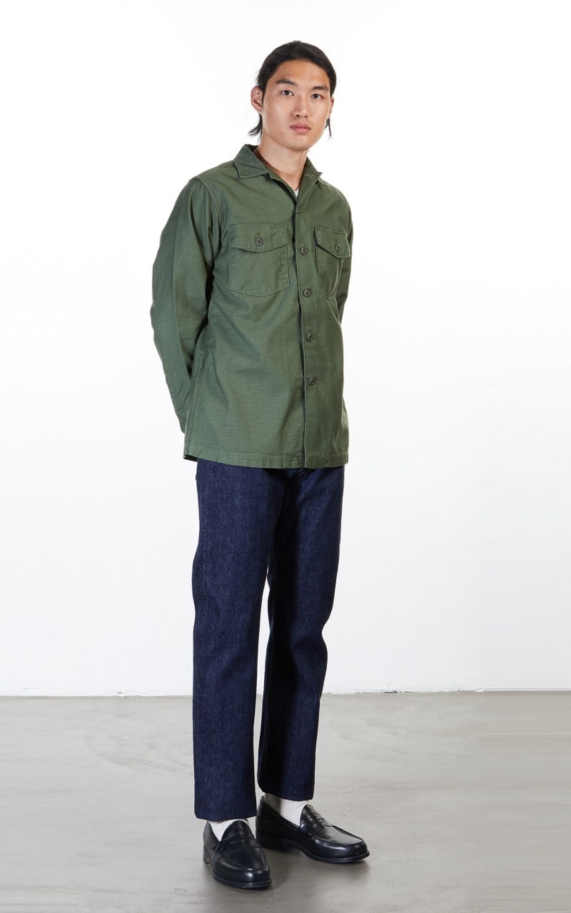 US ARMY FATIGUE SHIRT ARMY GREEN - 5