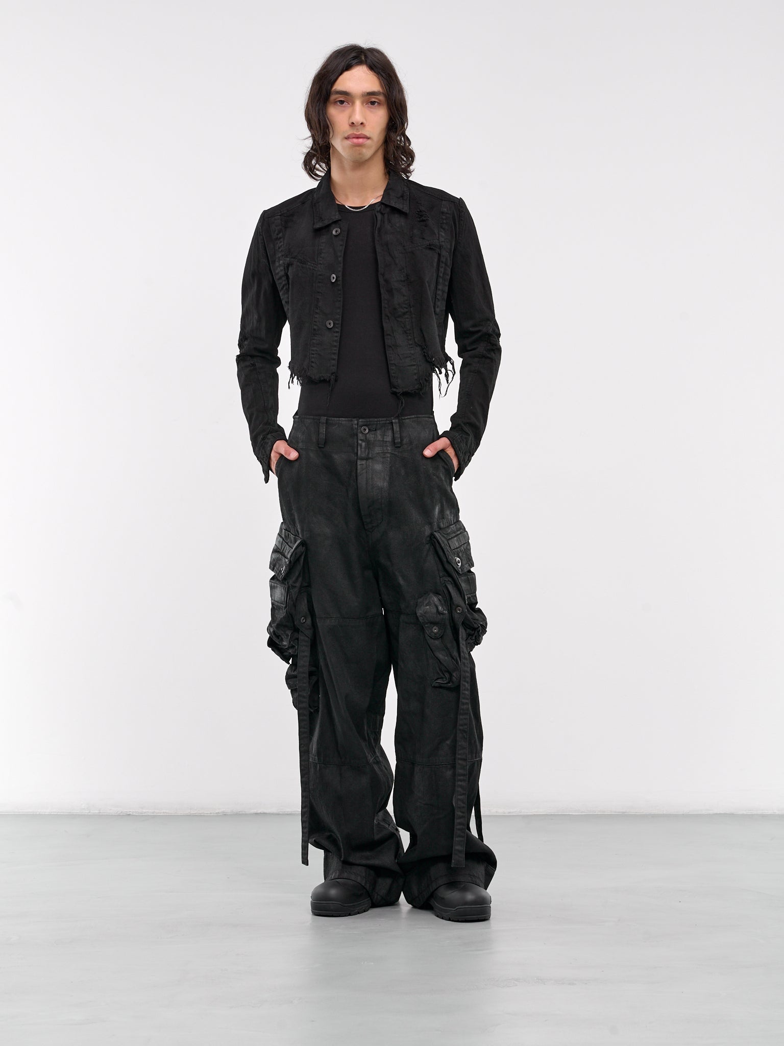 Waxed Cargo Pants - 6