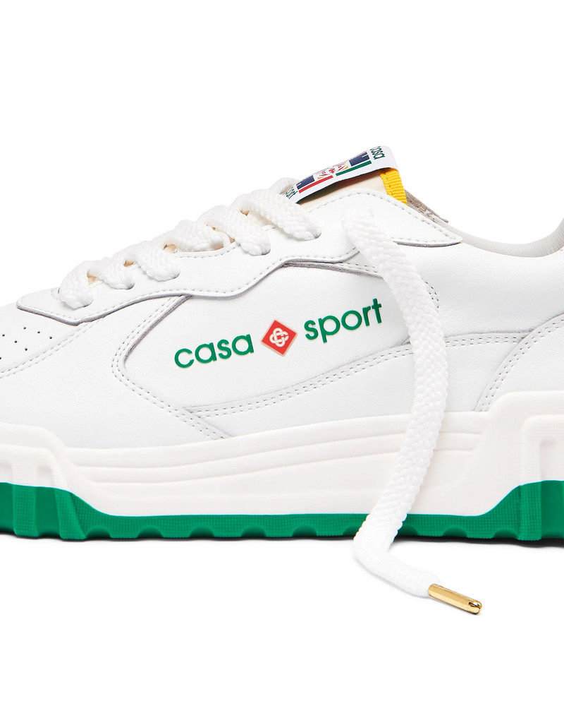 Mens The Court White & Green Sneaker 13